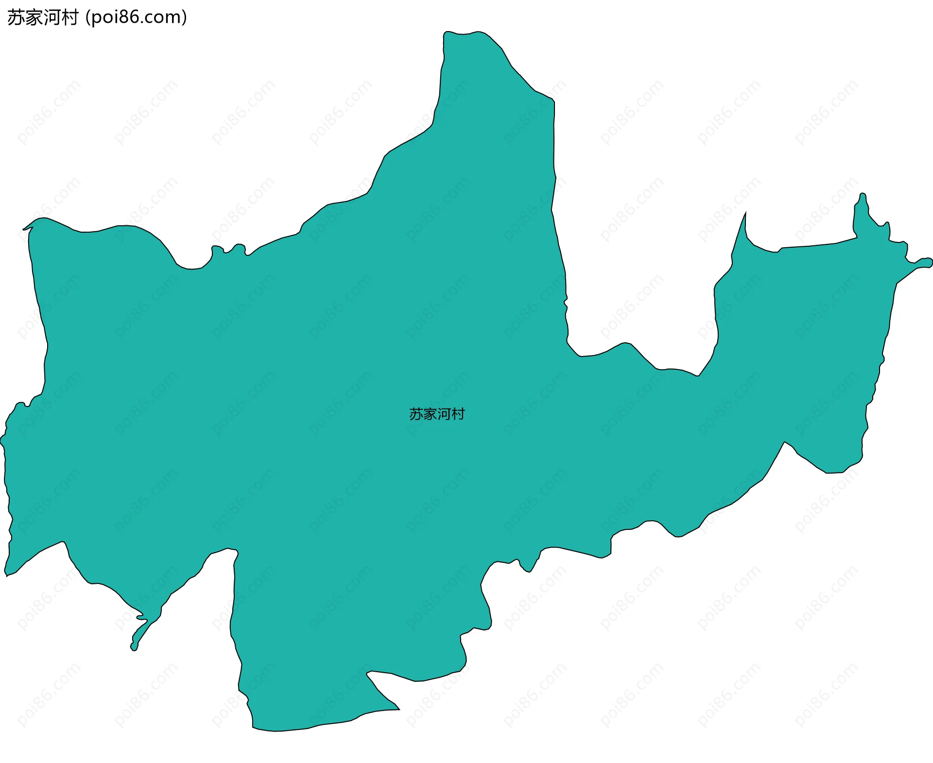 苏家河村边界地图