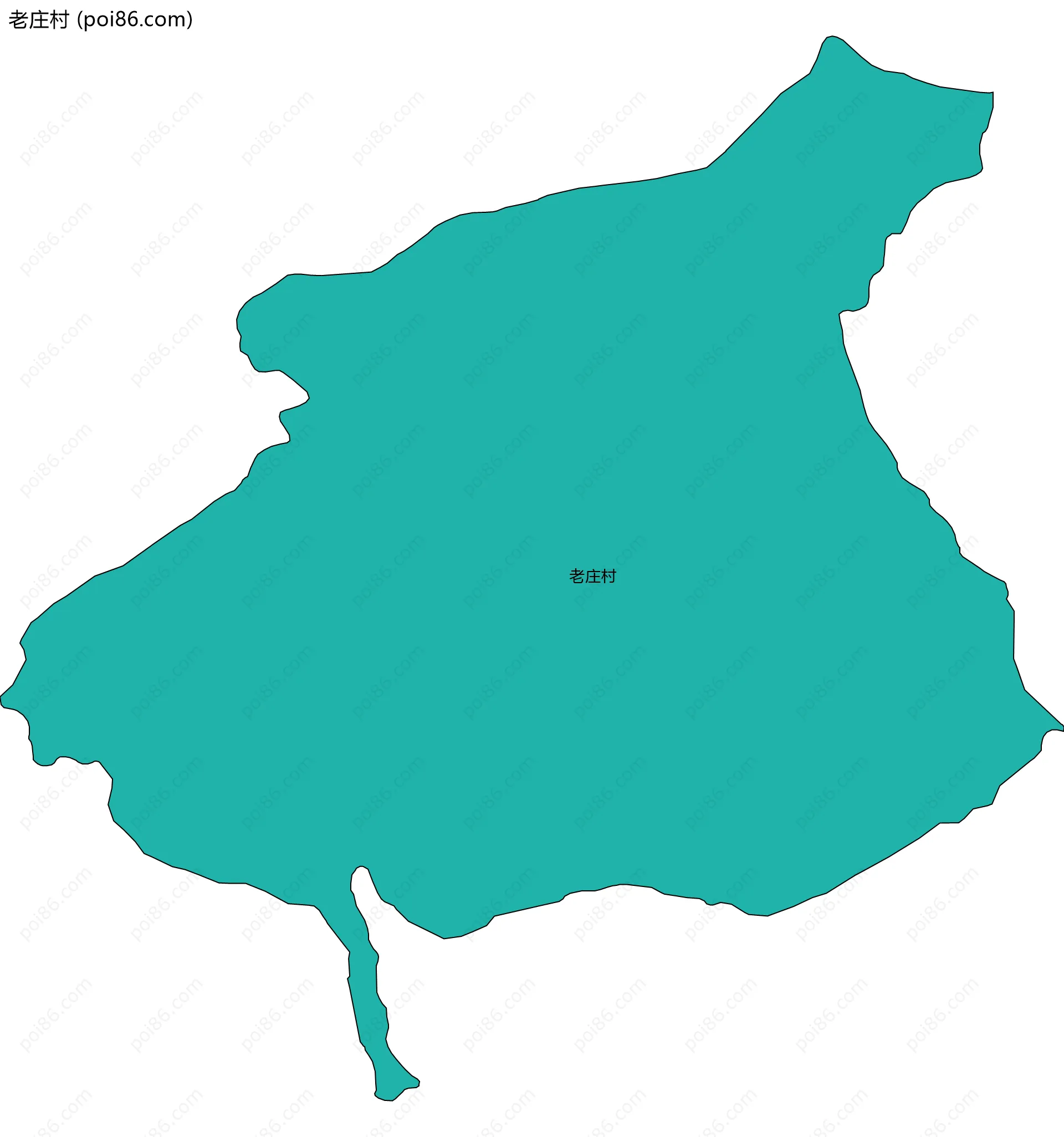 老庄村边界地图