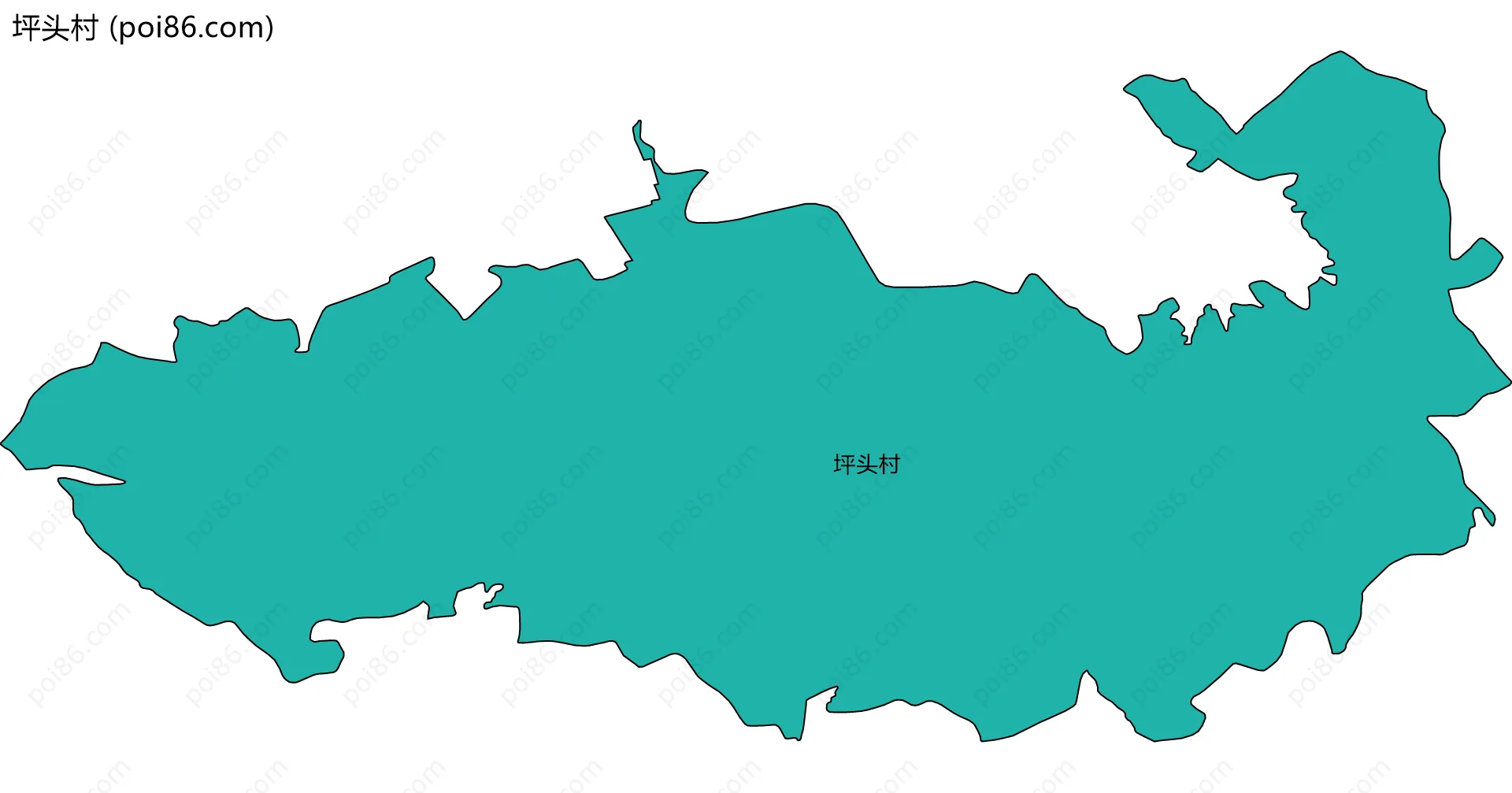 坪头村边界地图