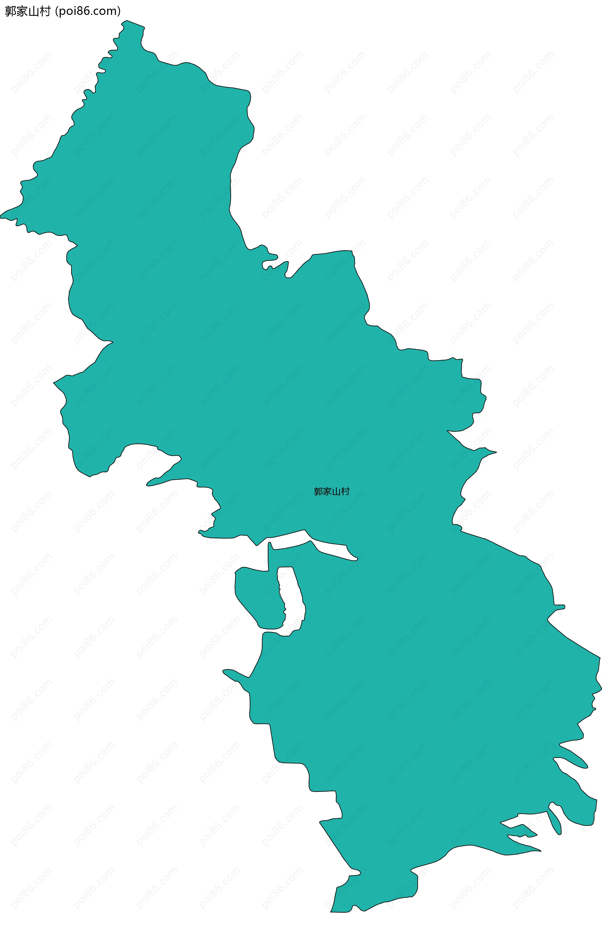 郭家山村边界地图