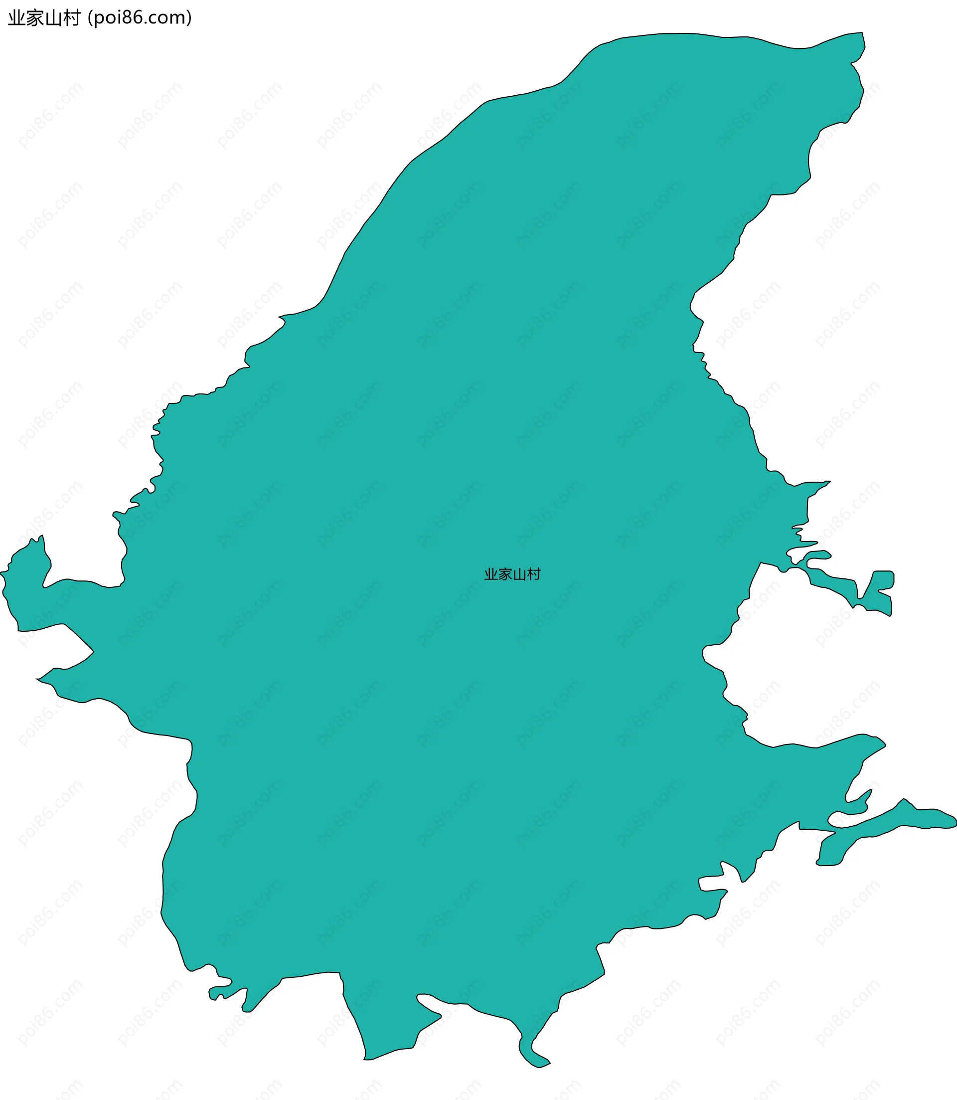 业家山村边界地图