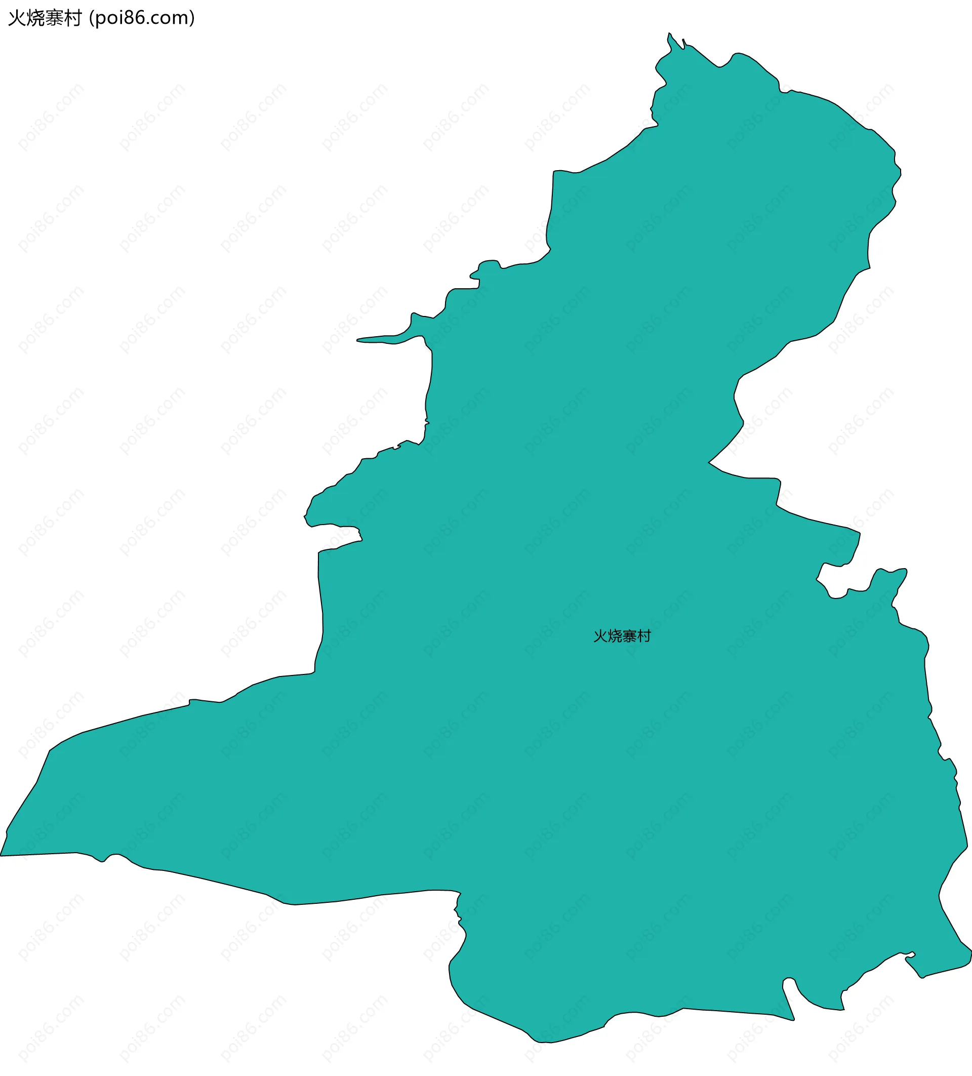 火烧寨村边界地图