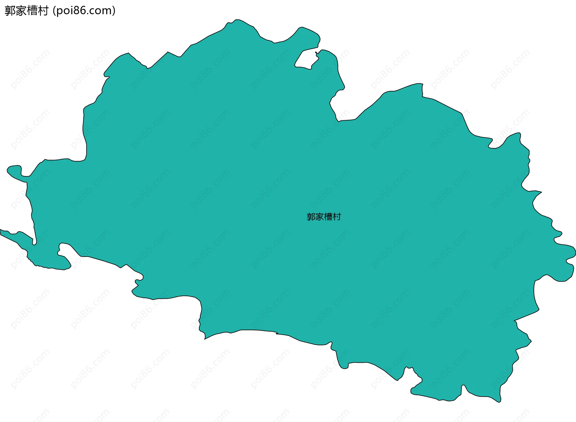 郭家槽村边界地图