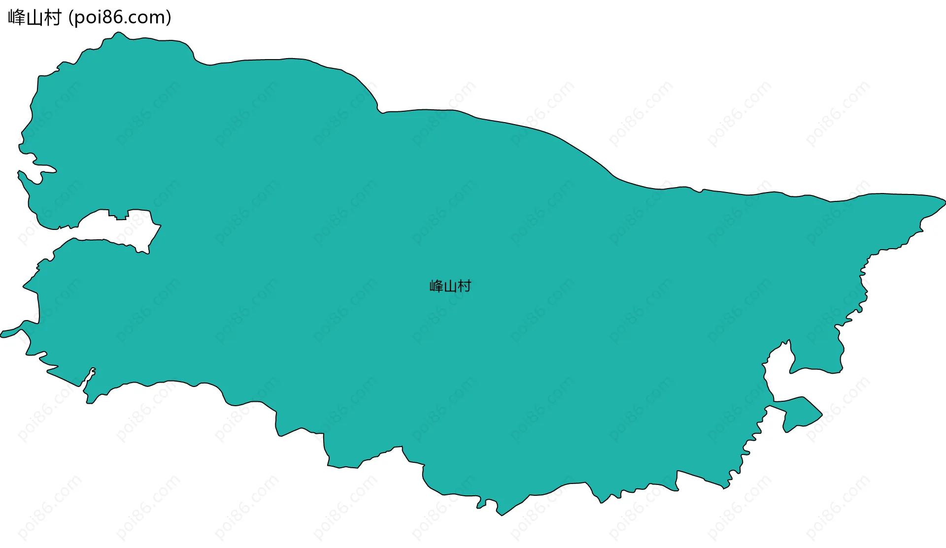 峰山村边界地图