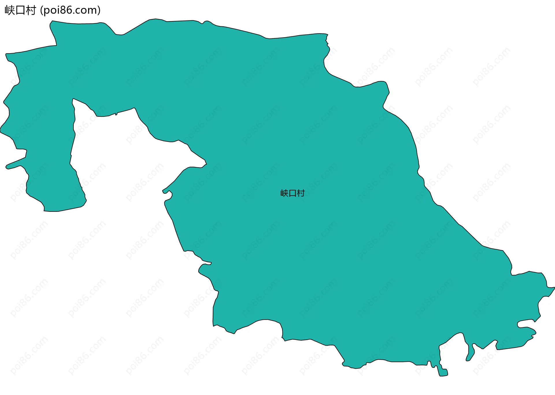峡口村边界地图