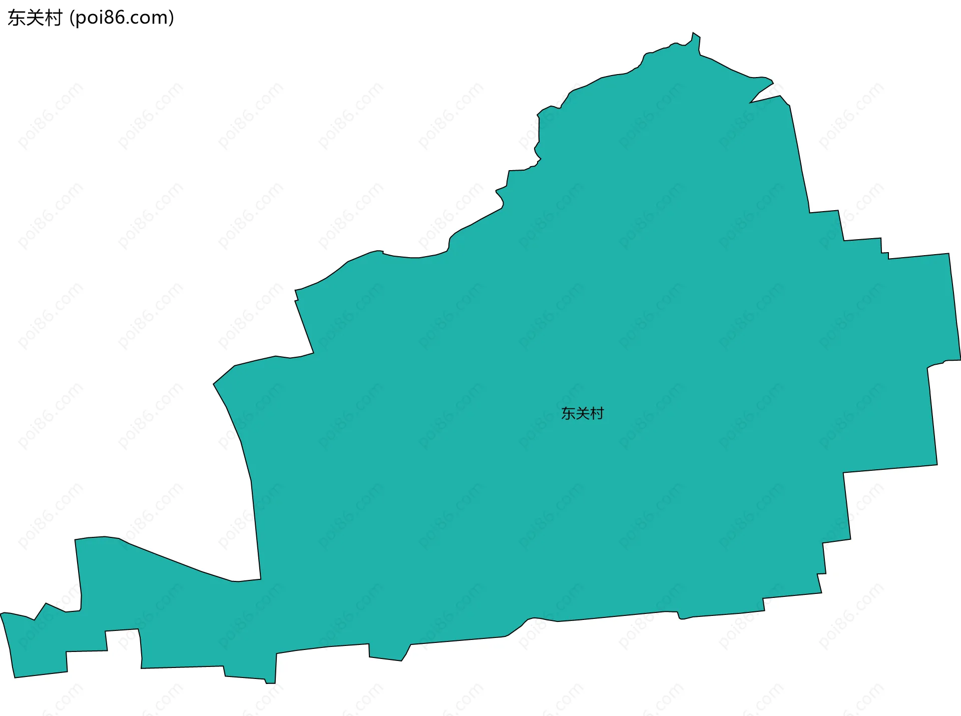 东关村边界地图