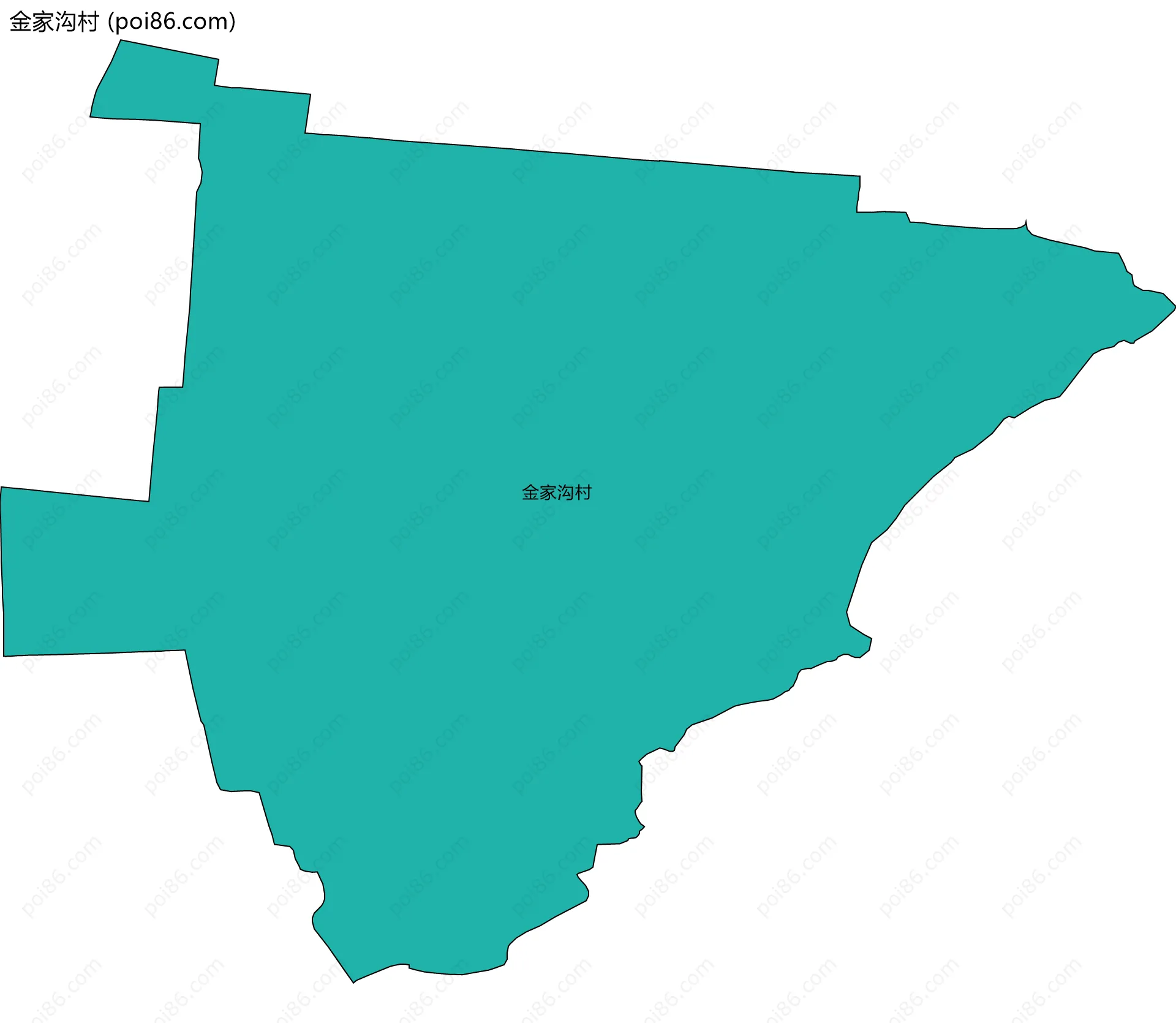 金家沟村边界地图