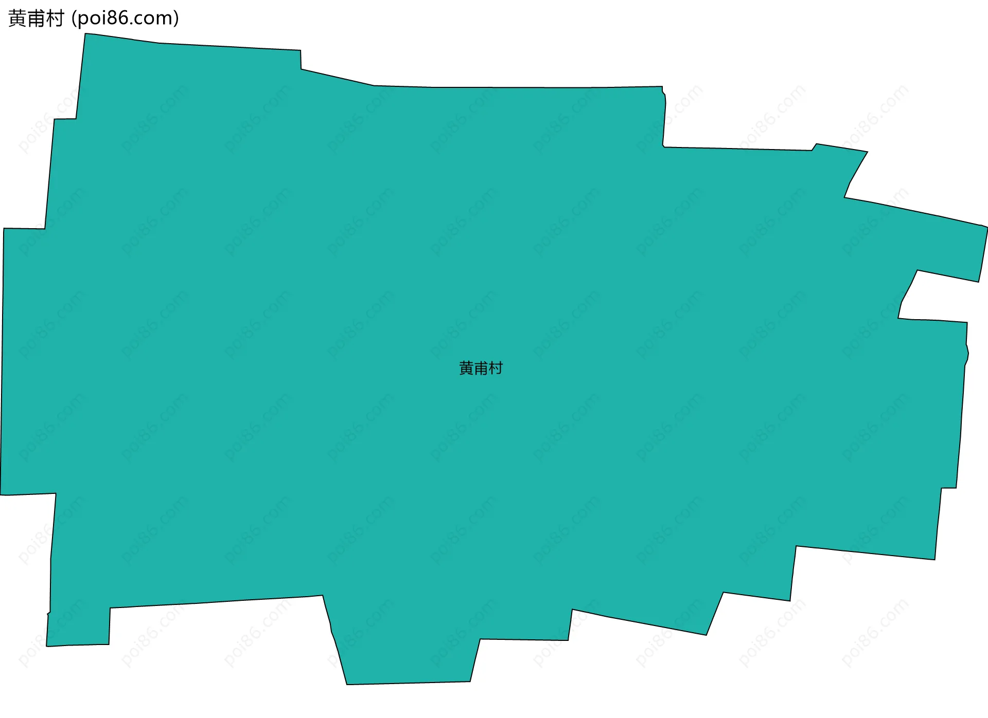 黄甫村边界地图