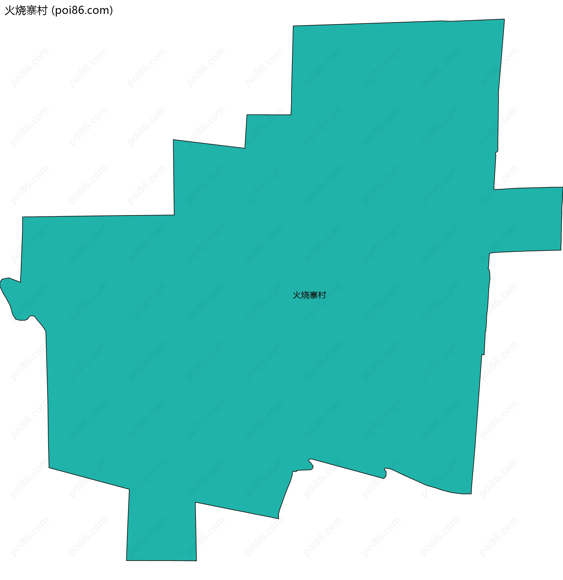 火烧寨村边界地图