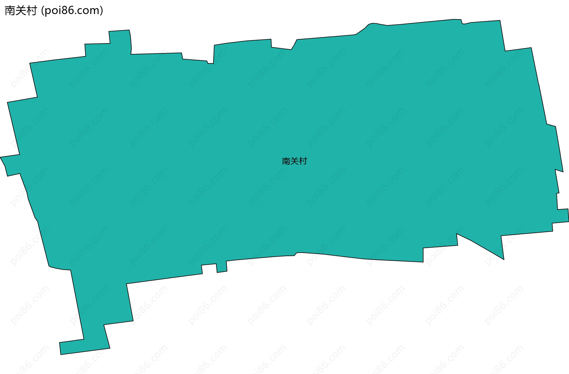 南关村边界地图