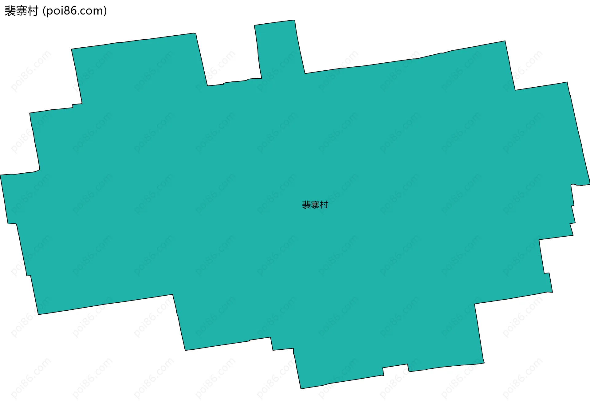 裴寨村边界地图