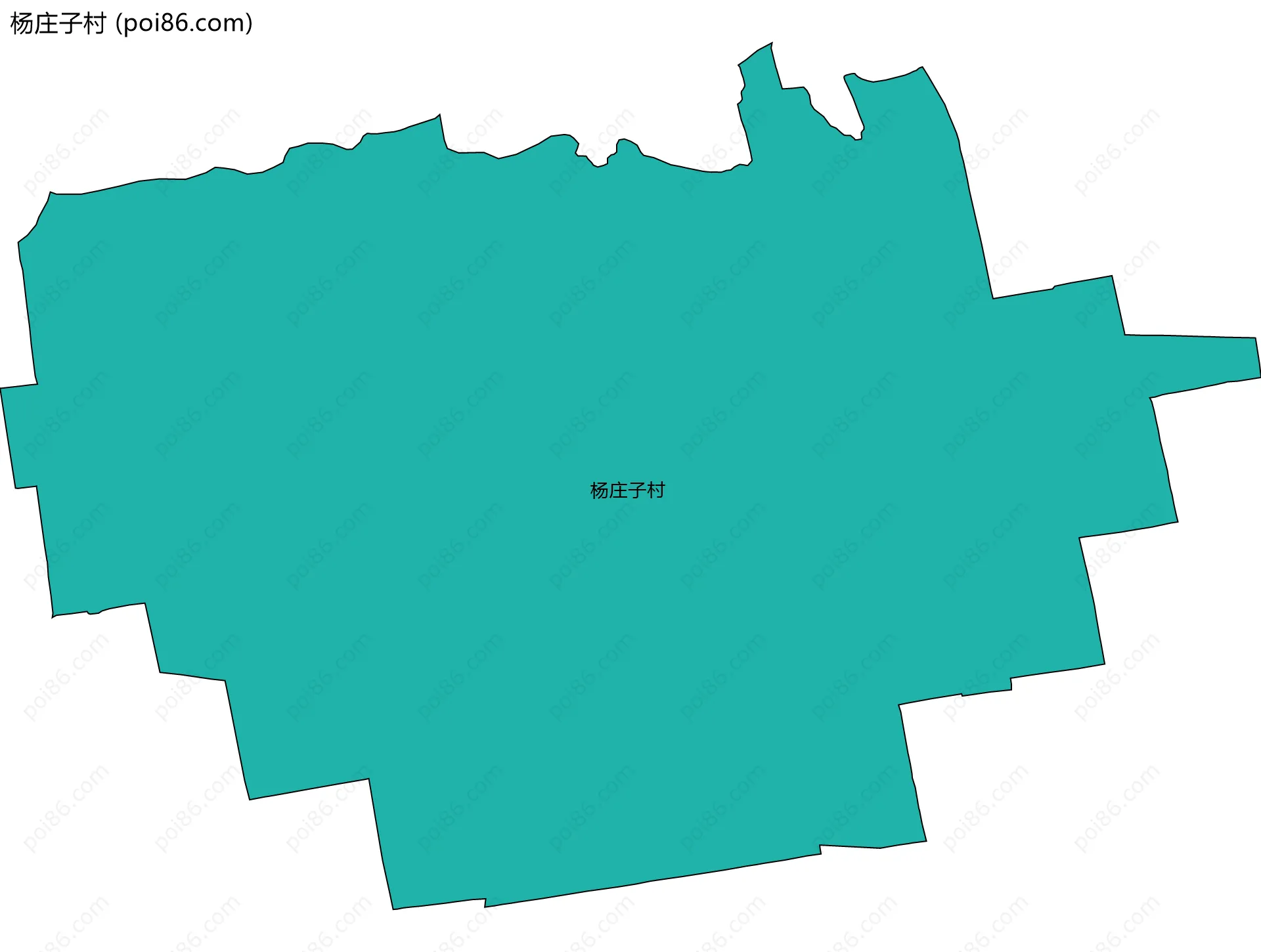 杨庄子村边界地图