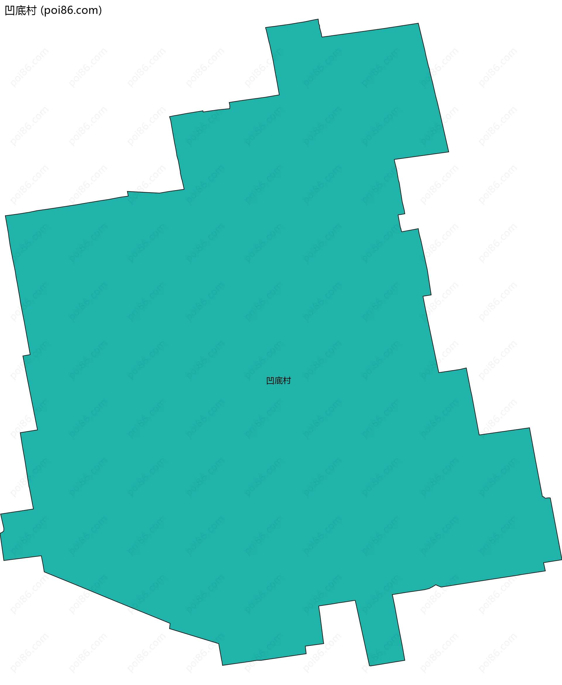 凹底村边界地图