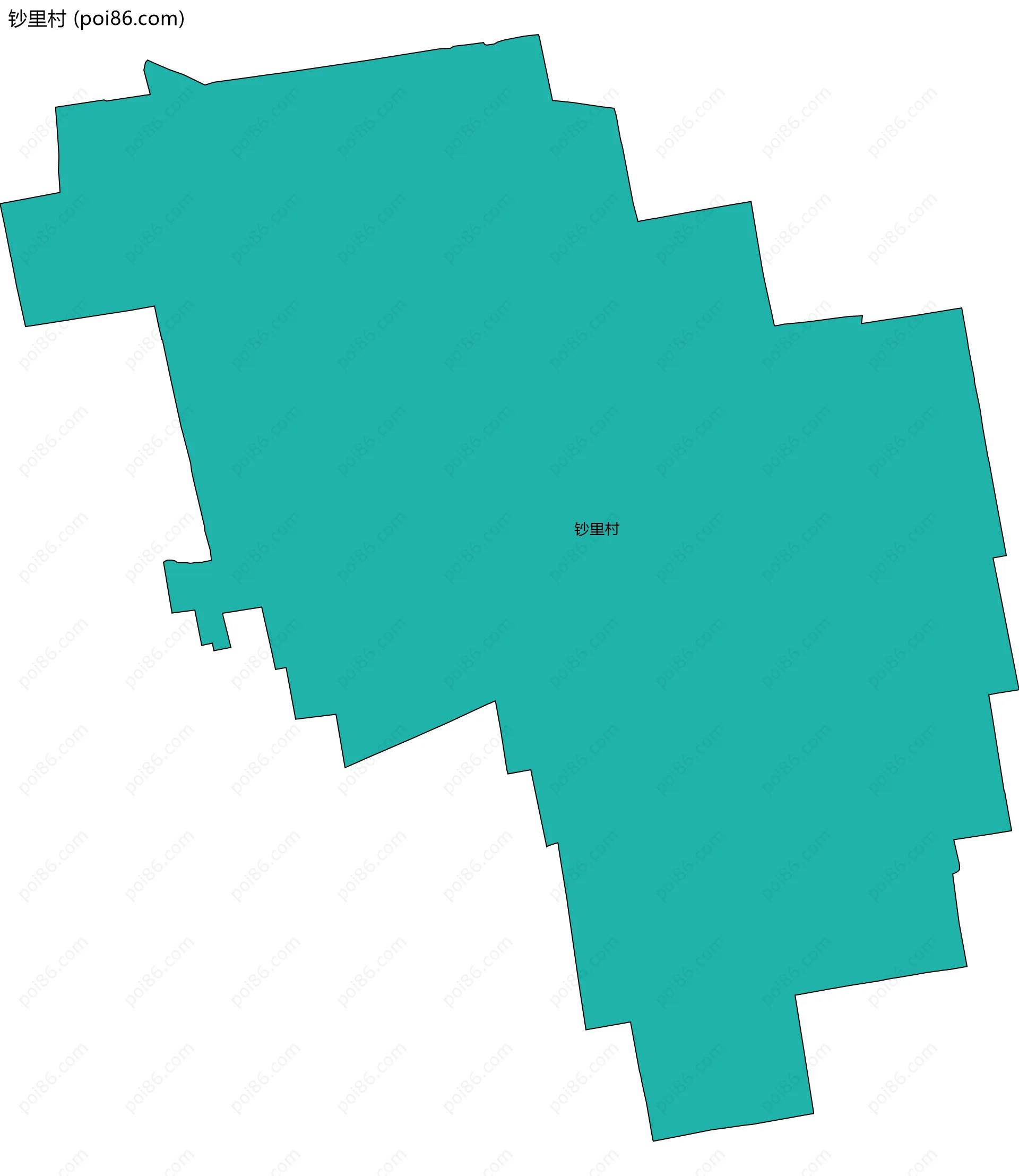 钞里村边界地图