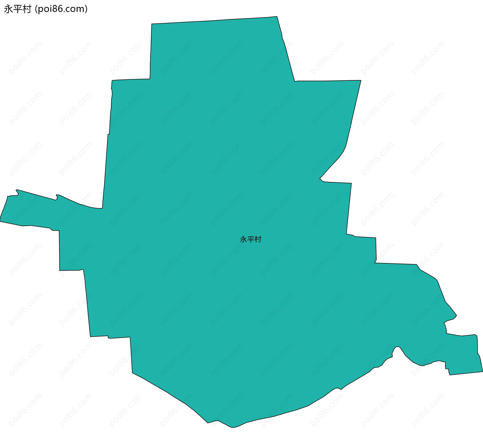 永平村边界地图