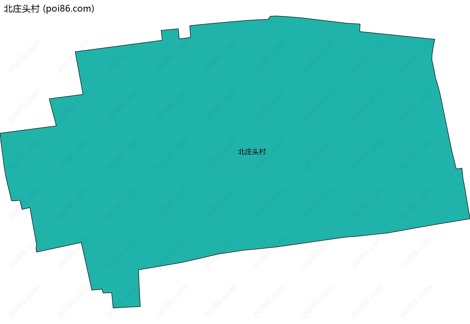 北庄头村边界地图