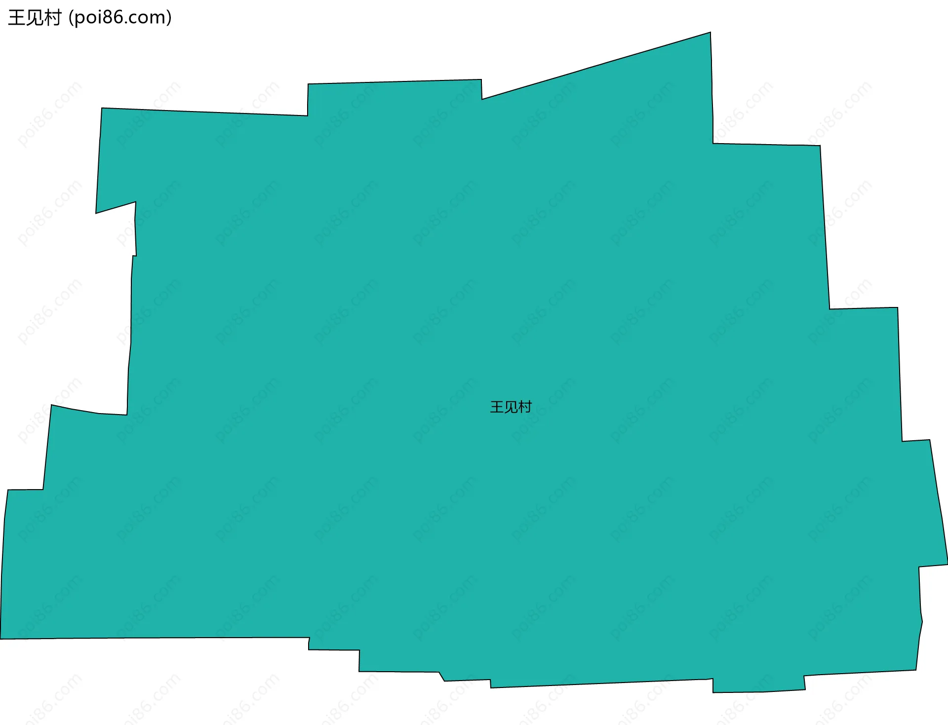 王见村边界地图