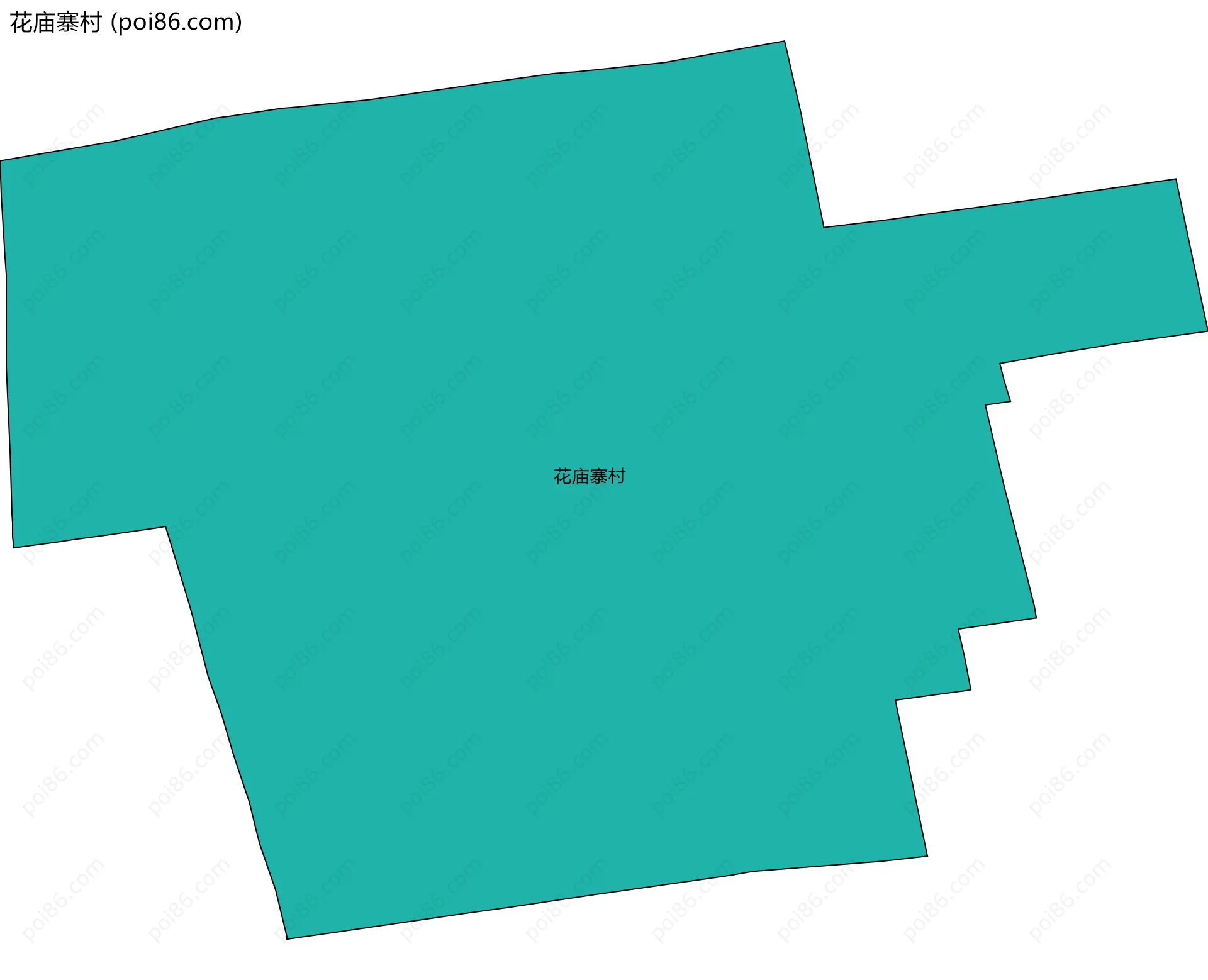 花庙寨村边界地图