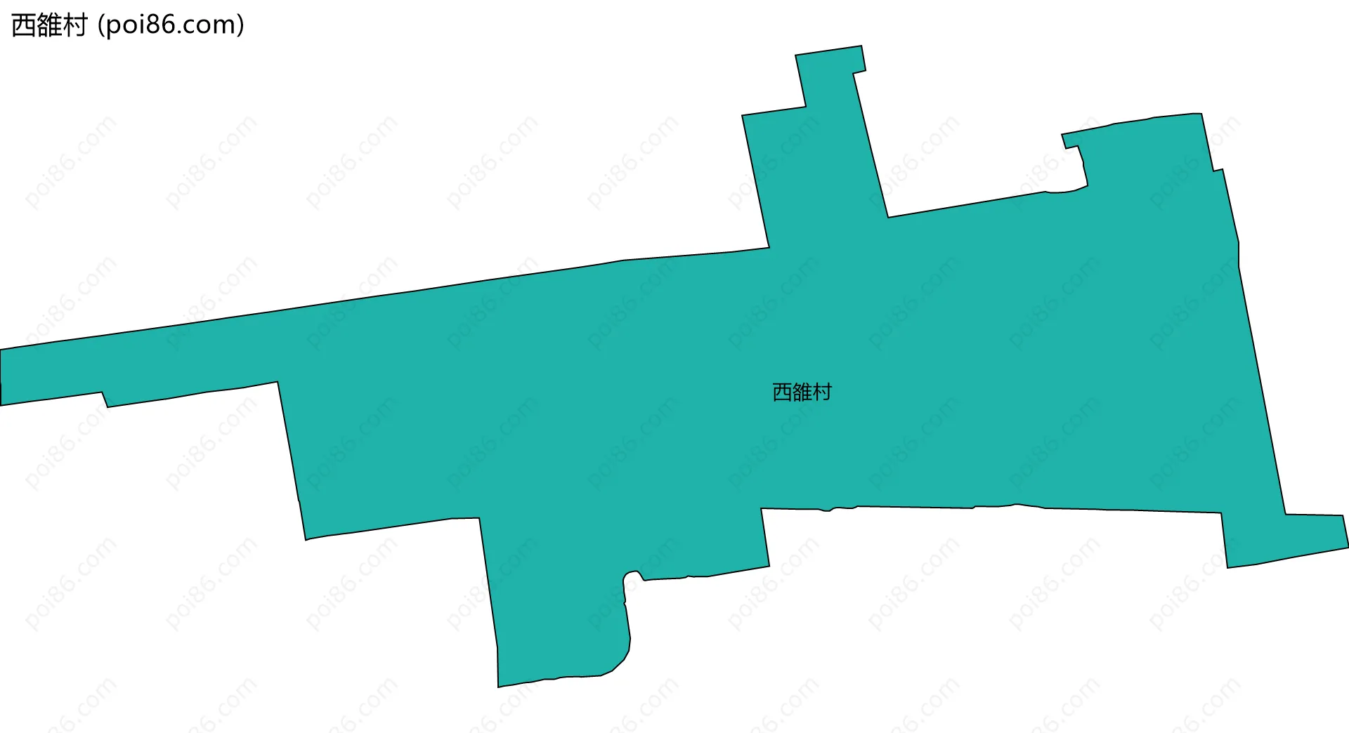 西雒村边界地图