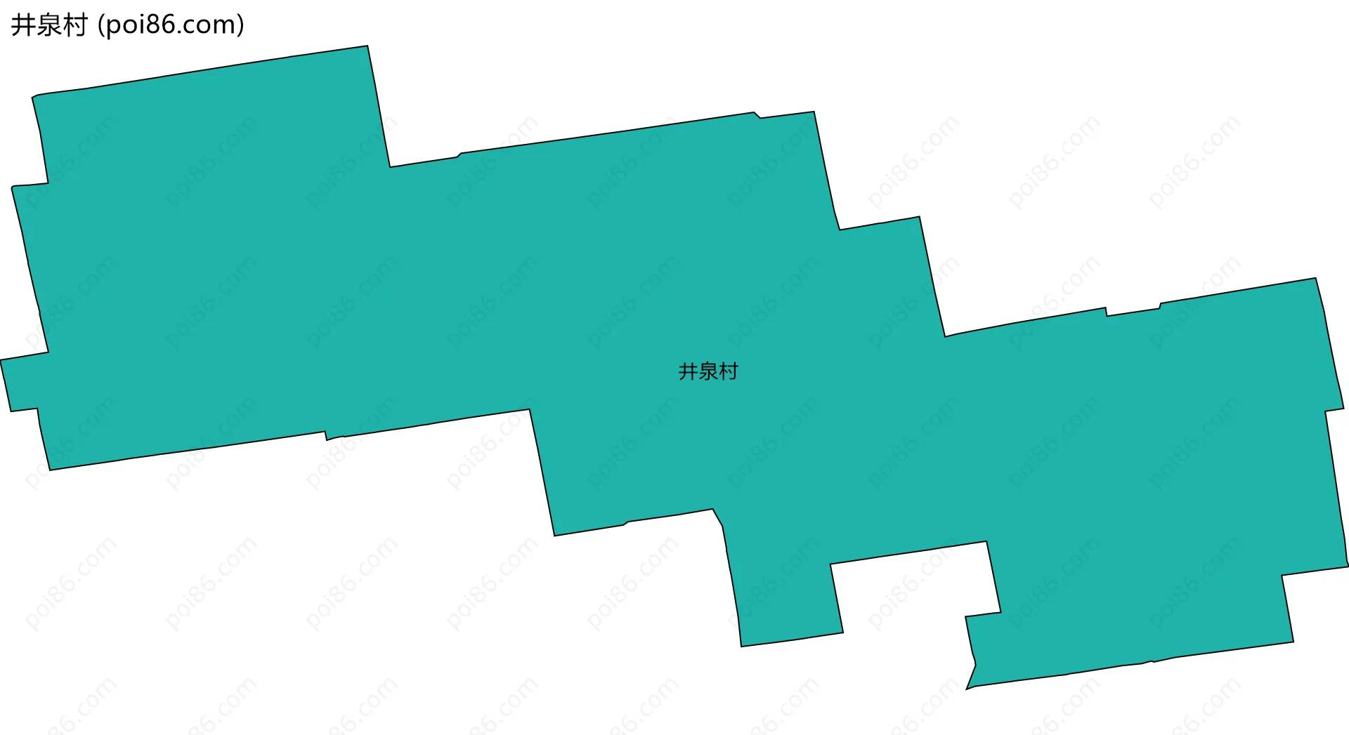 井泉村边界地图