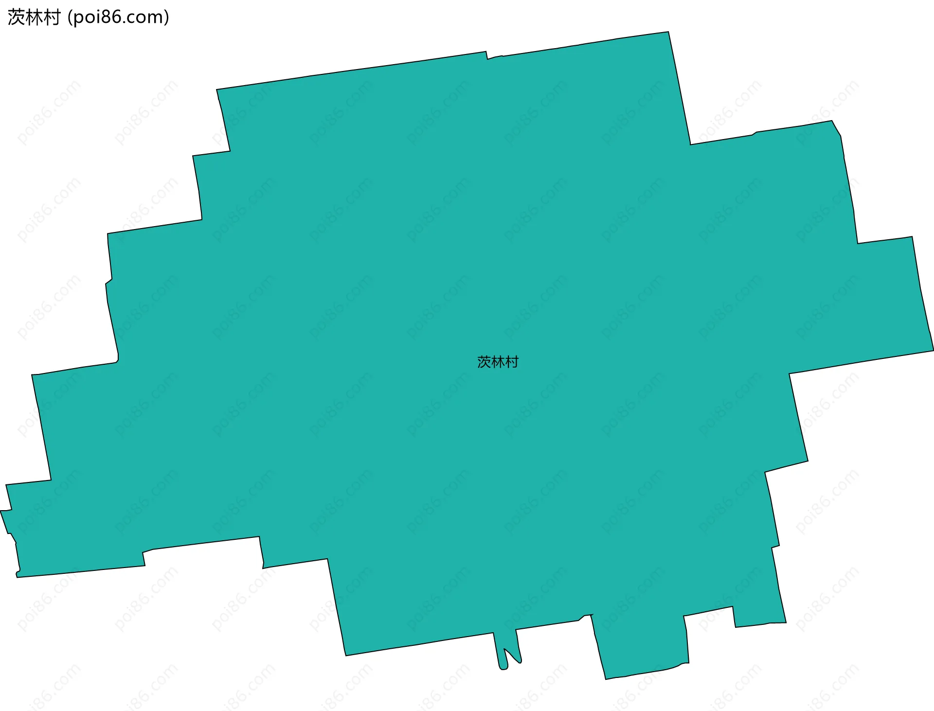 茨林村边界地图