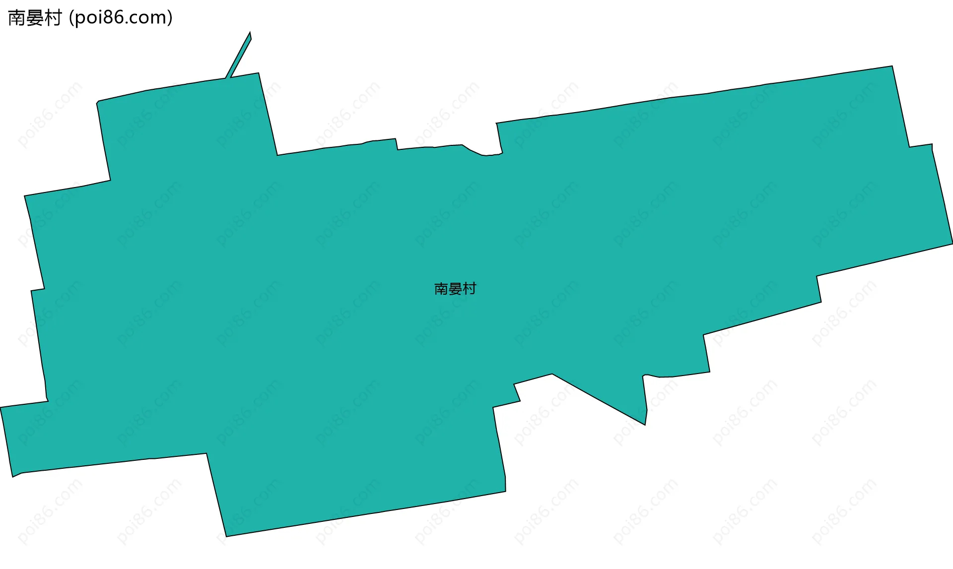 南晏村边界地图