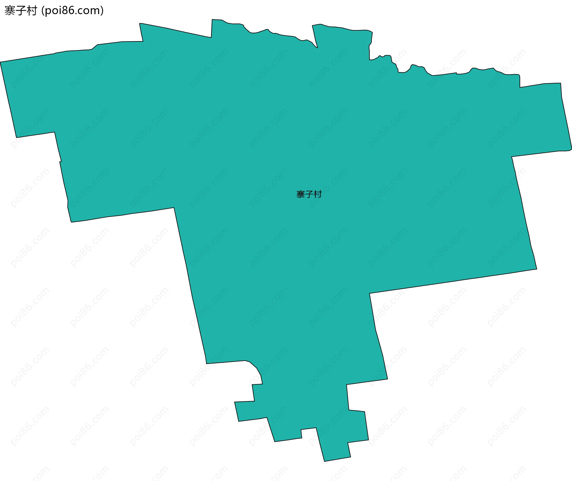 寨子村边界地图