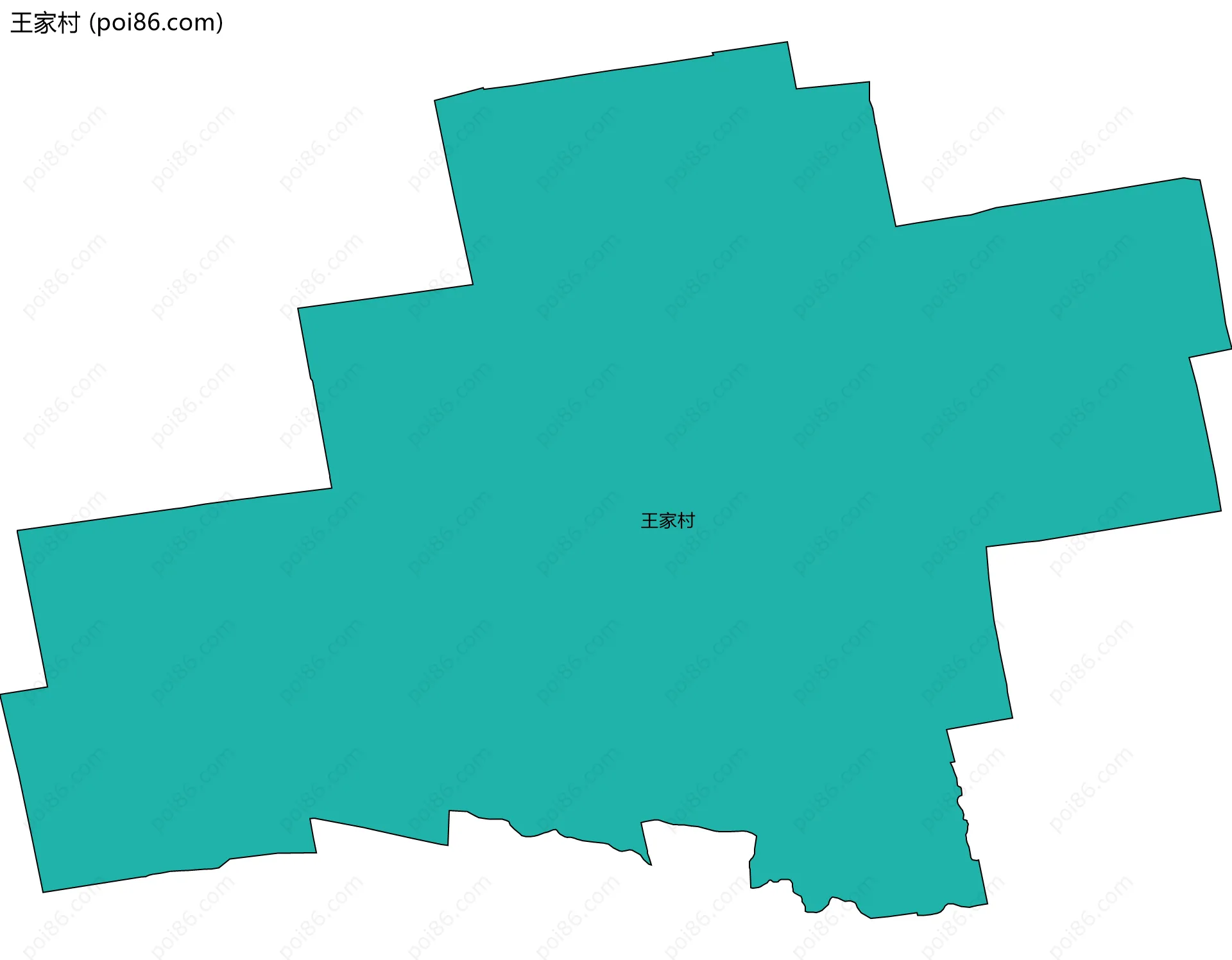 王家村边界地图