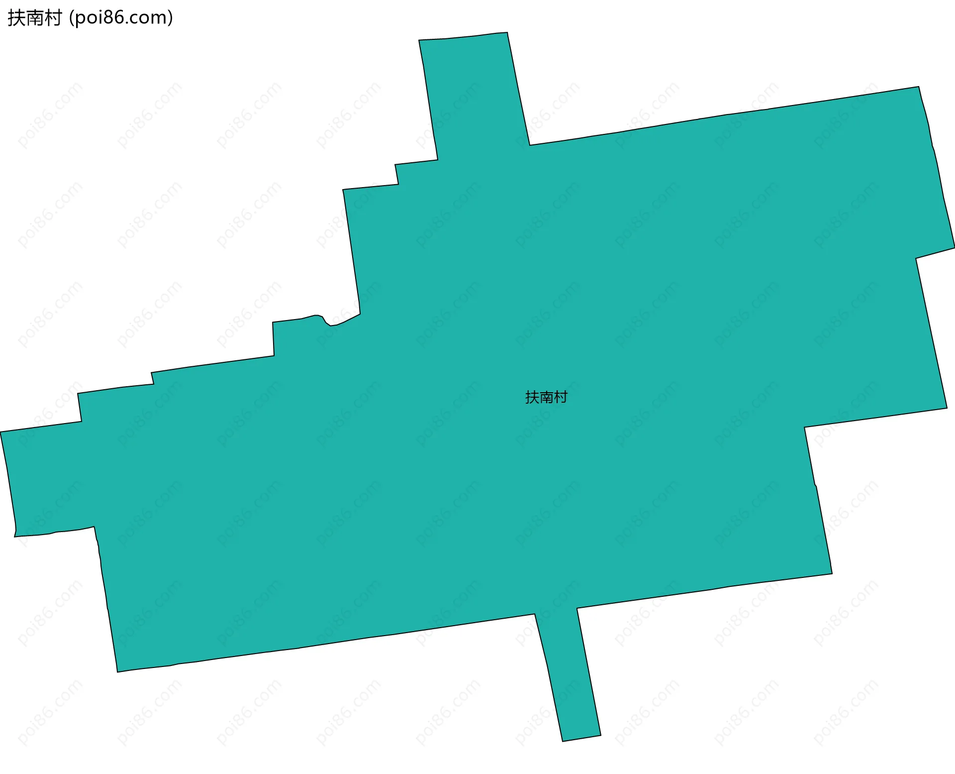 扶南村边界地图