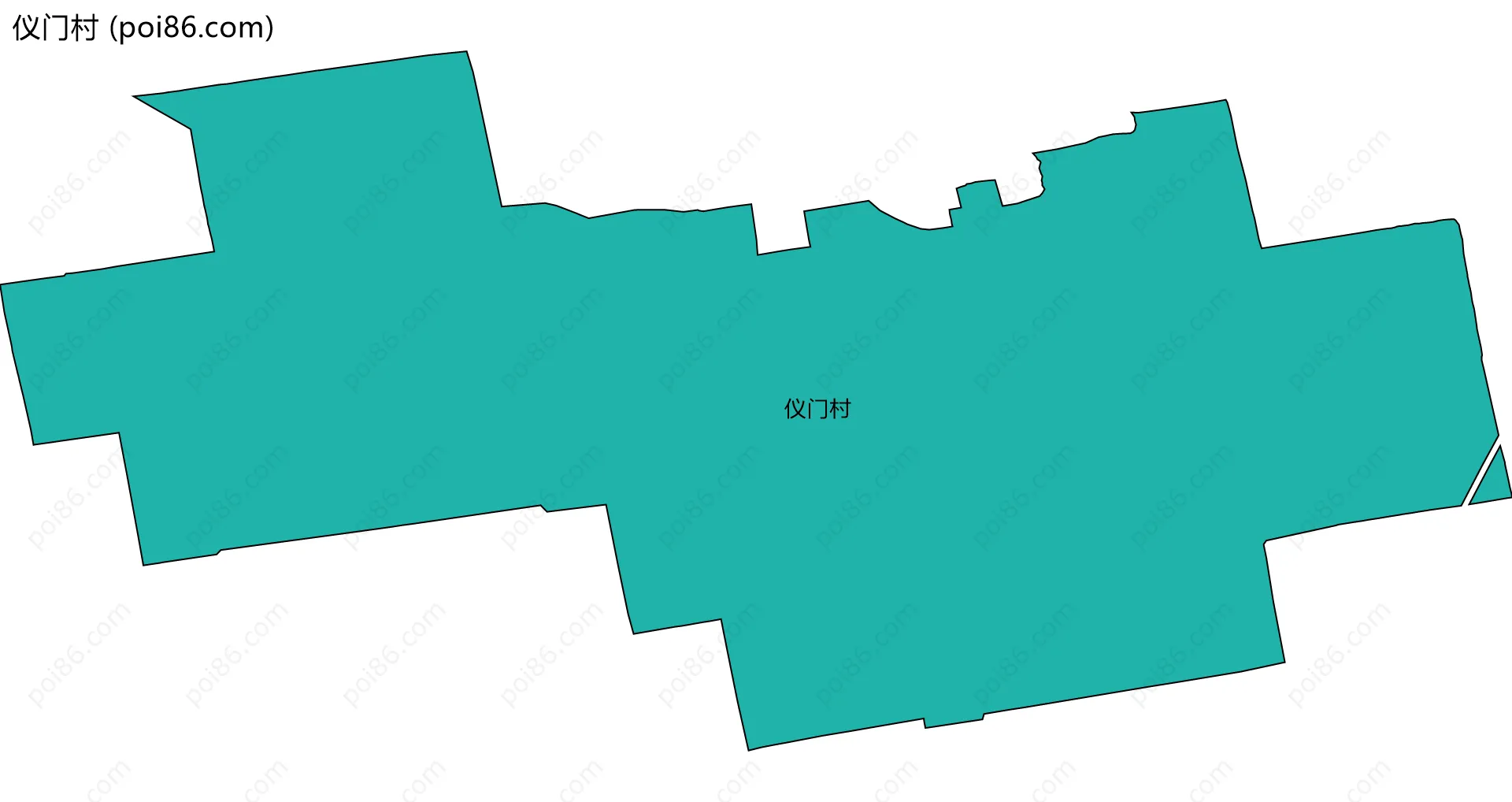 仪门村边界地图