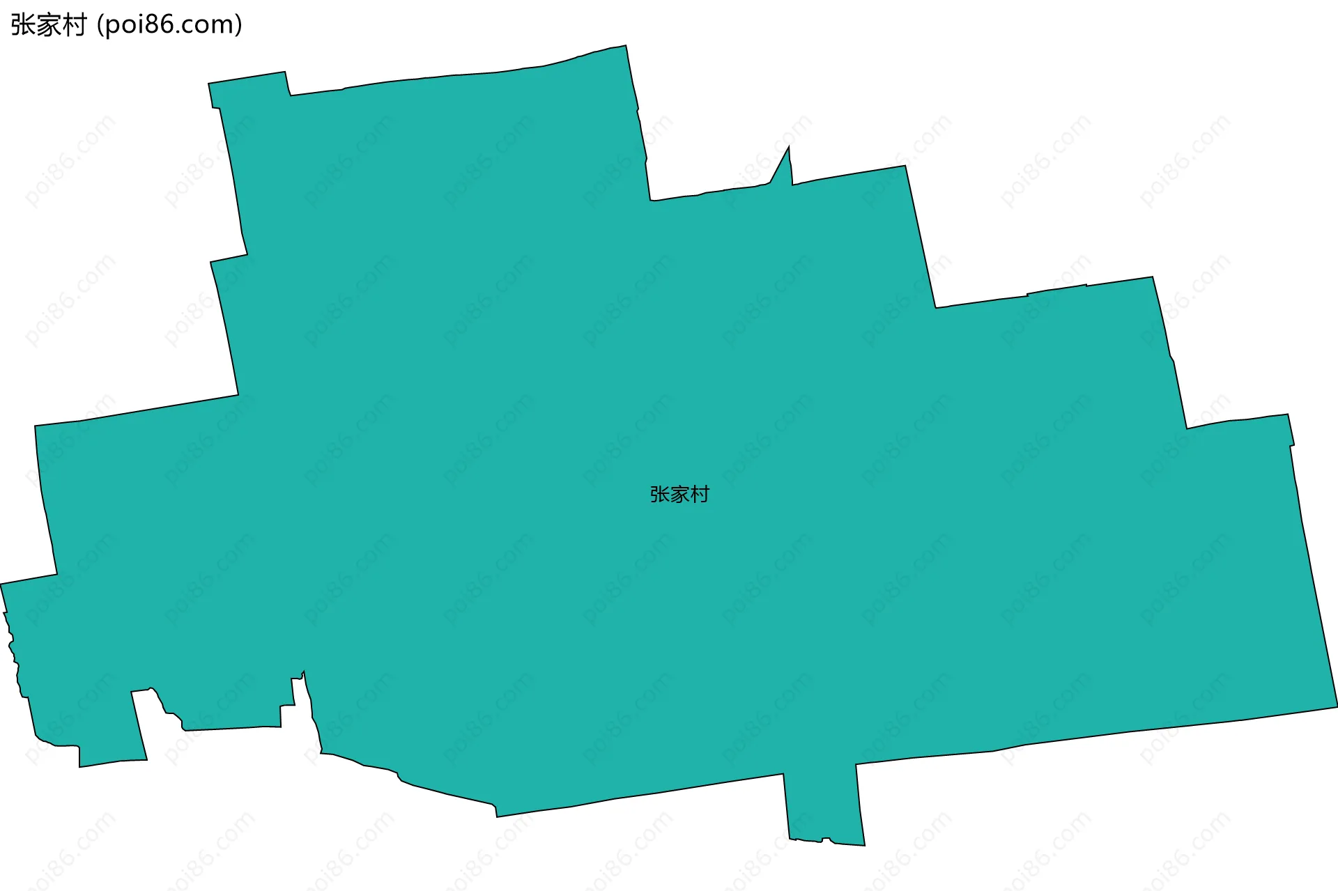 张家村边界地图