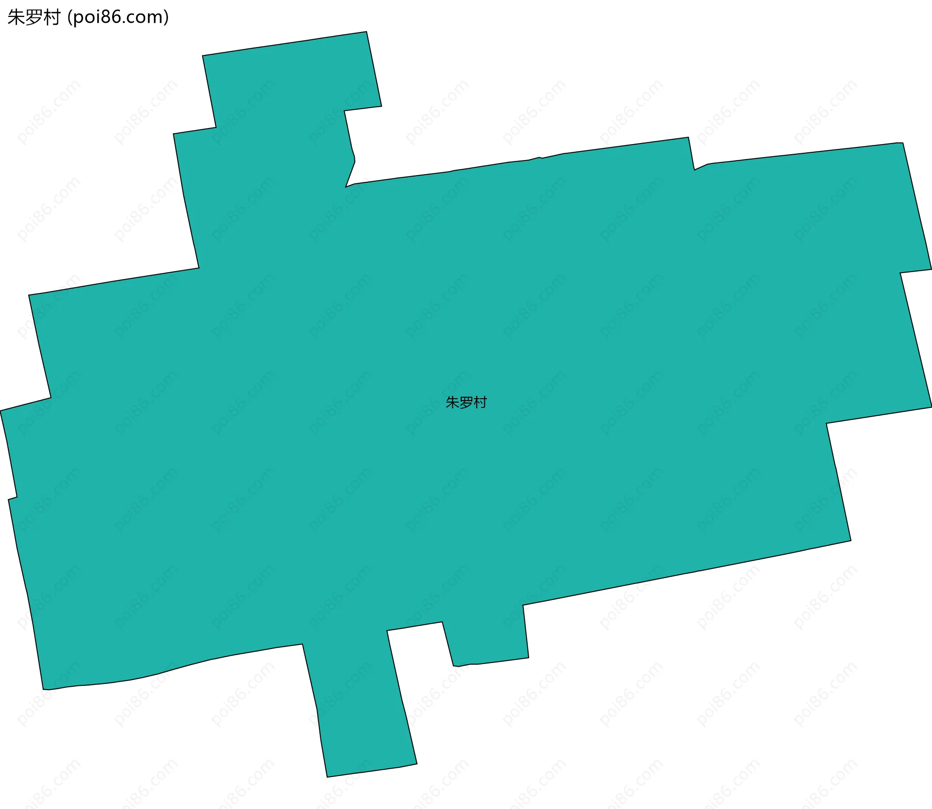朱罗村边界地图