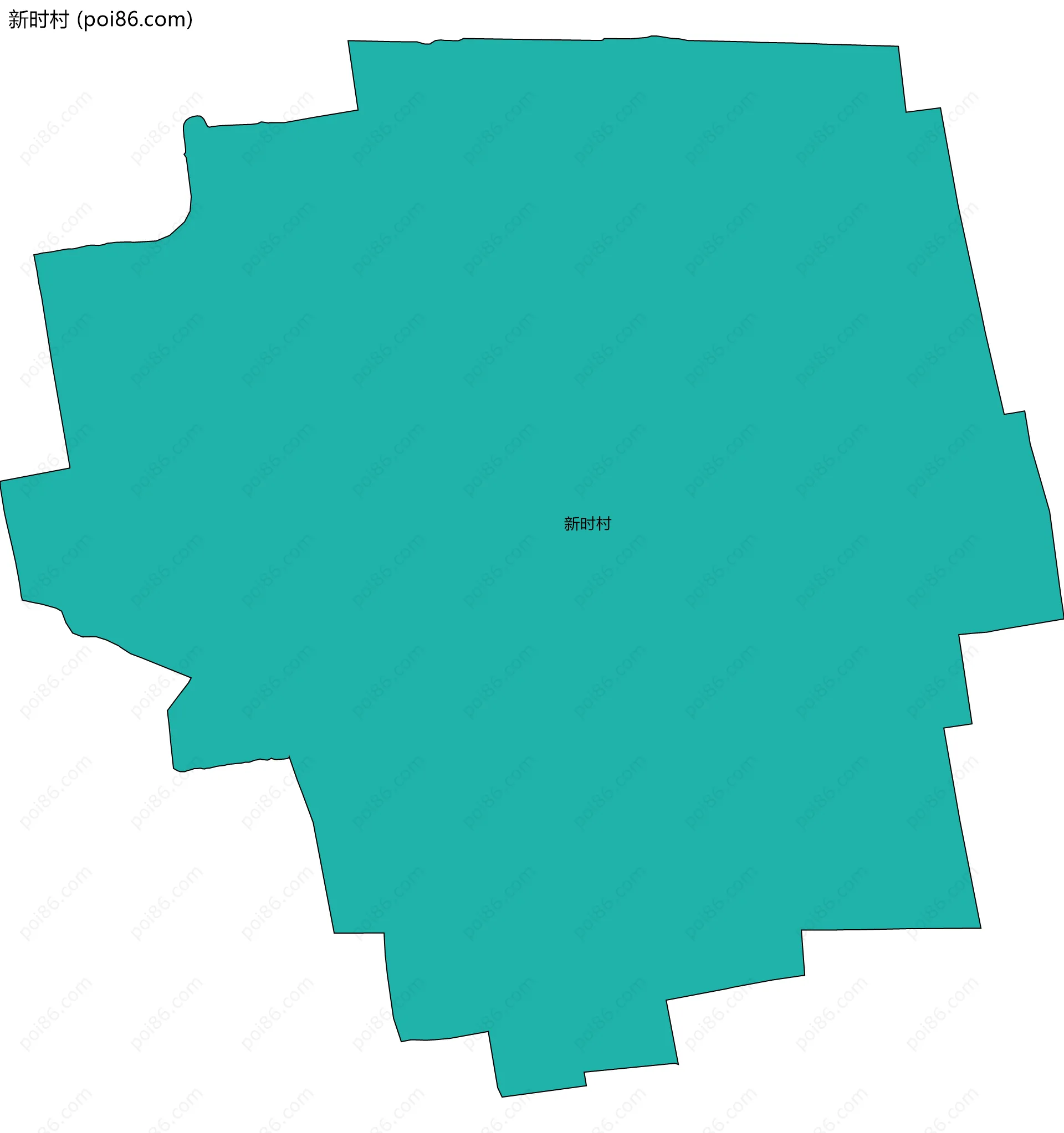 新时村边界地图