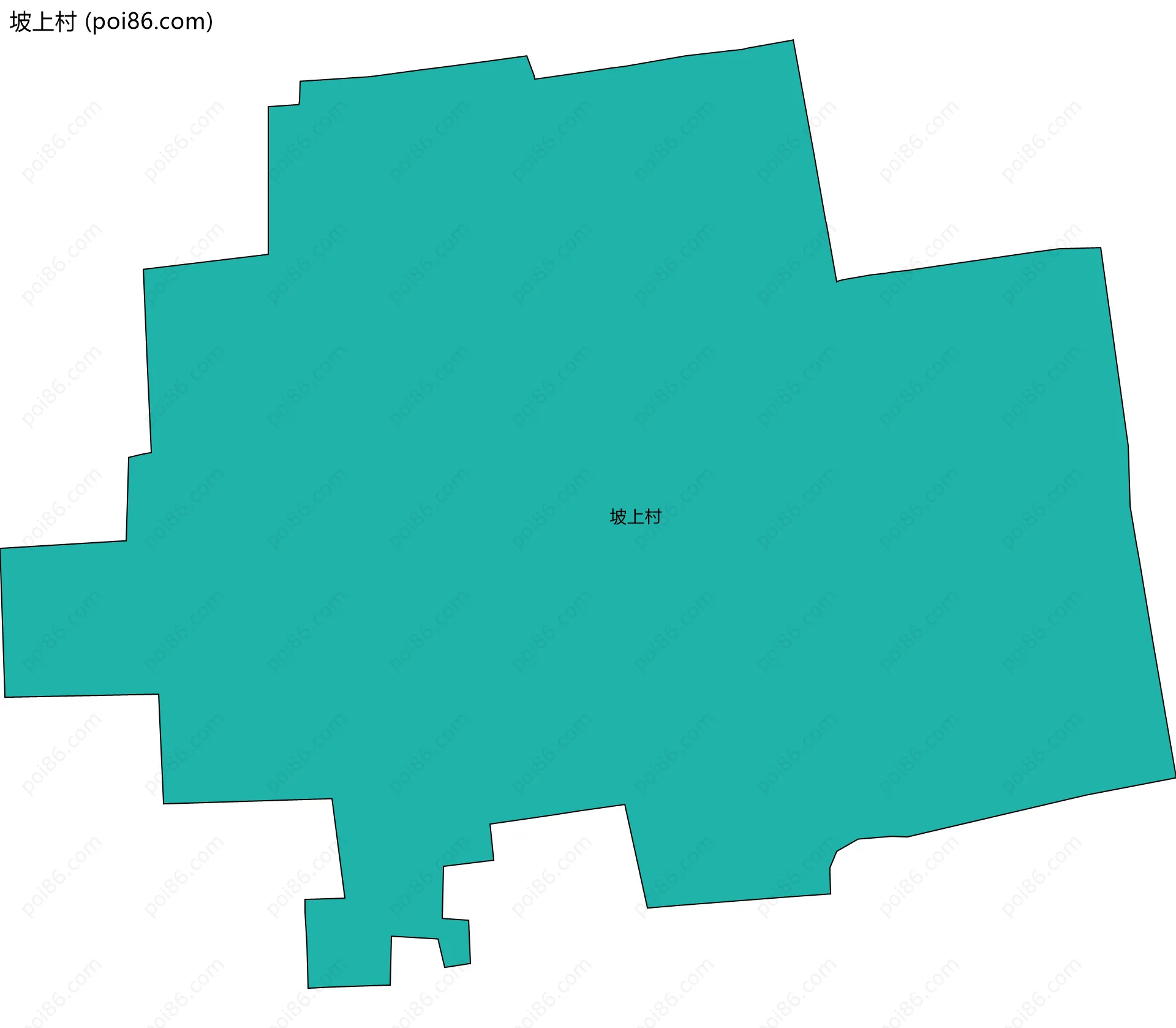 坡上村边界地图