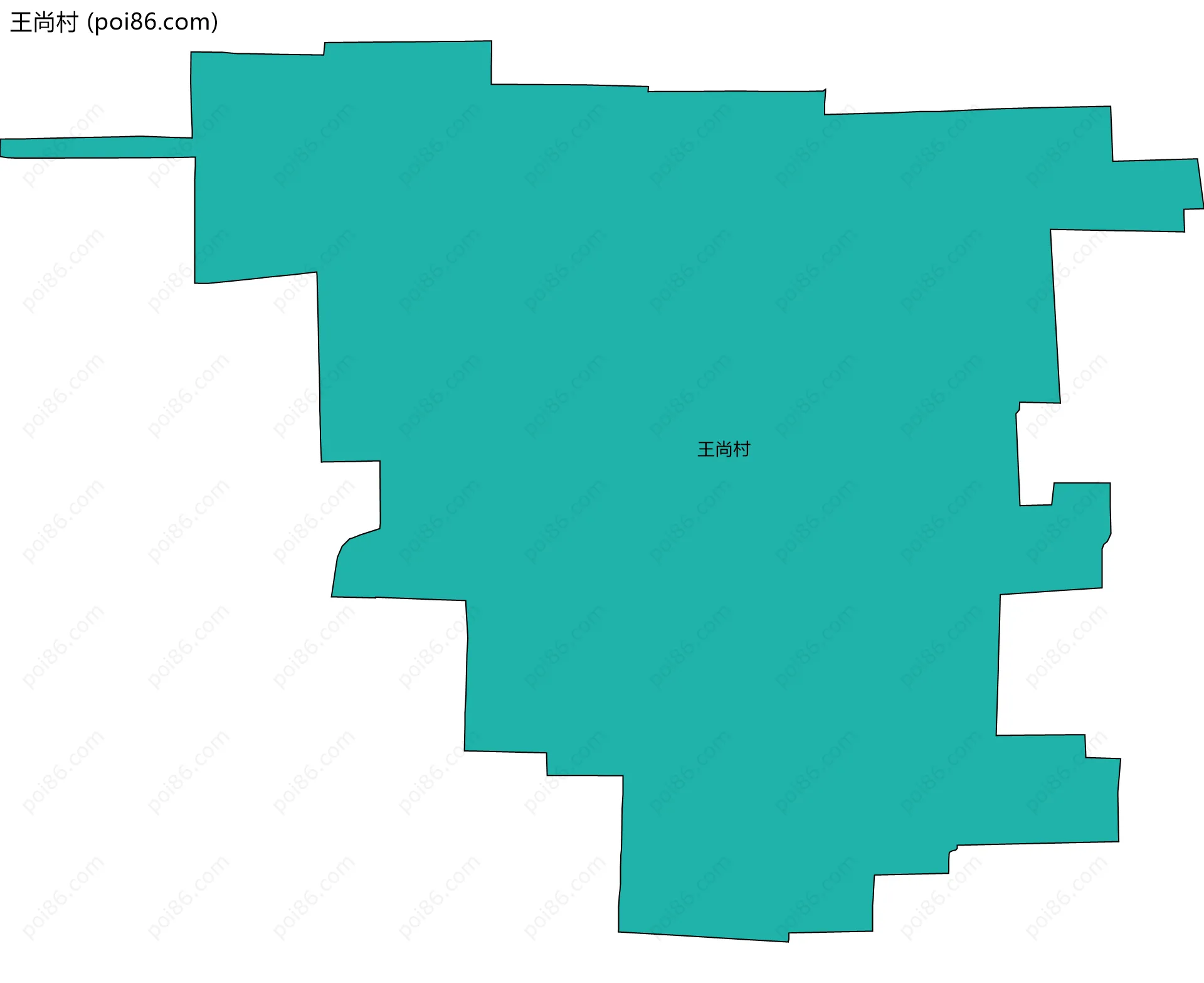 王尚村边界地图