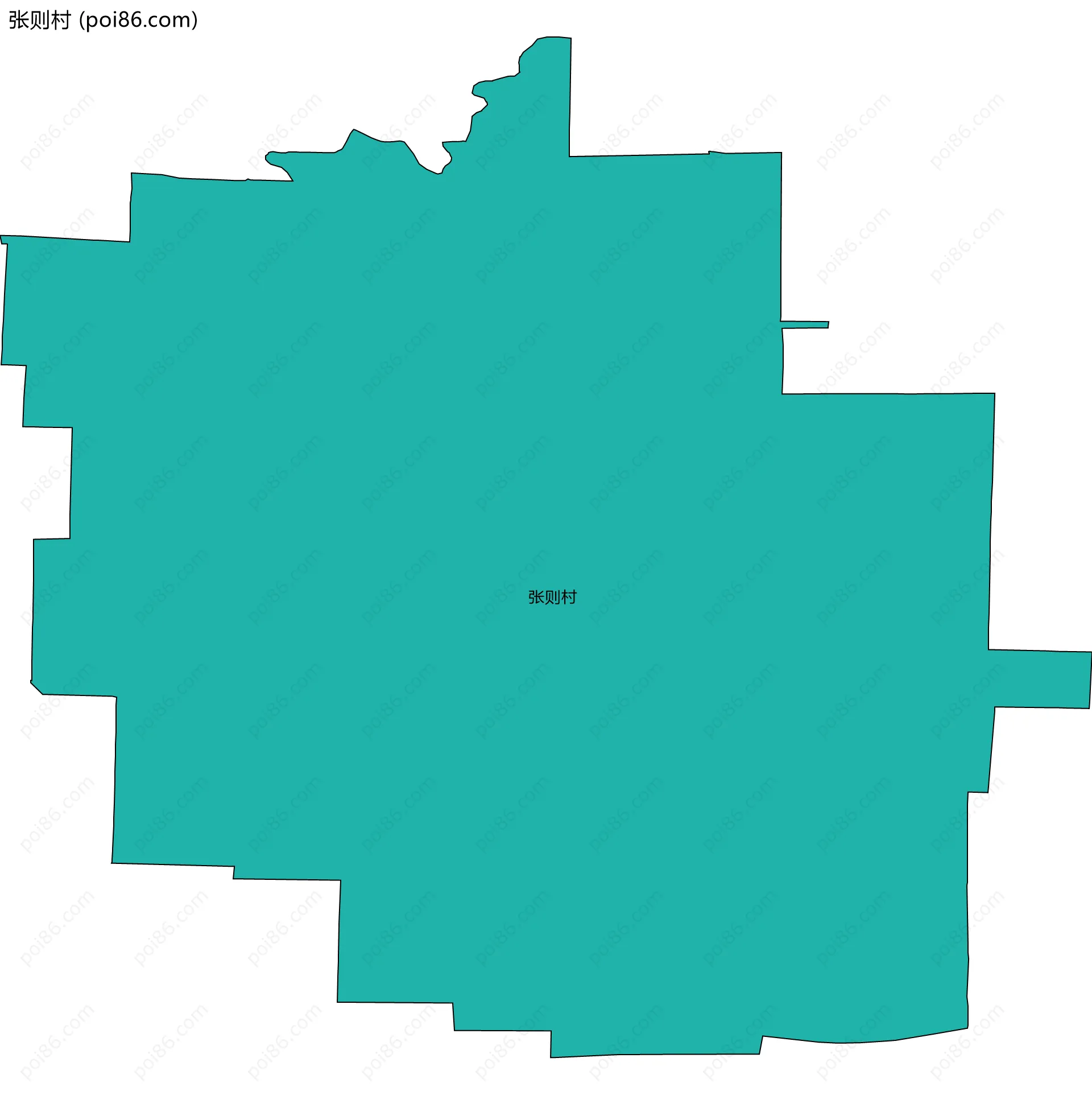 张则村边界地图
