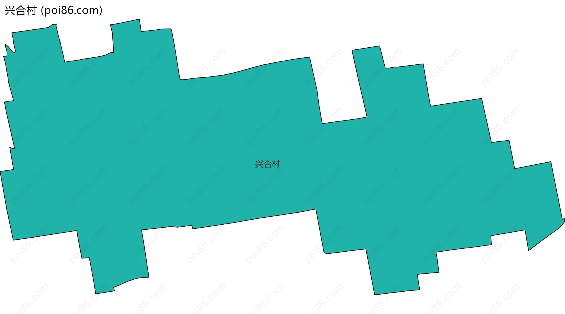 兴合村边界地图