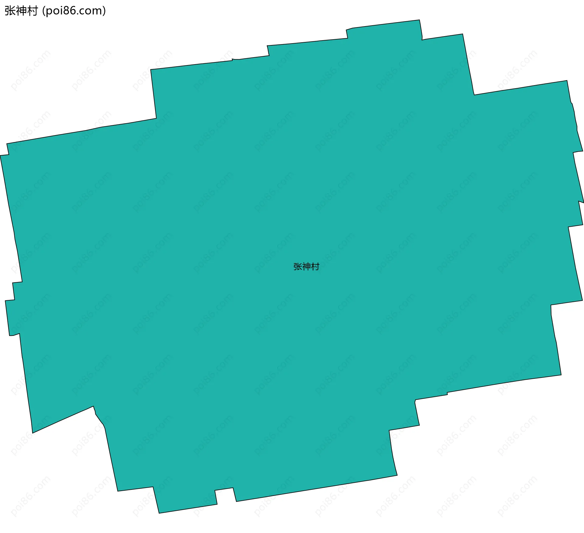 张神村边界地图