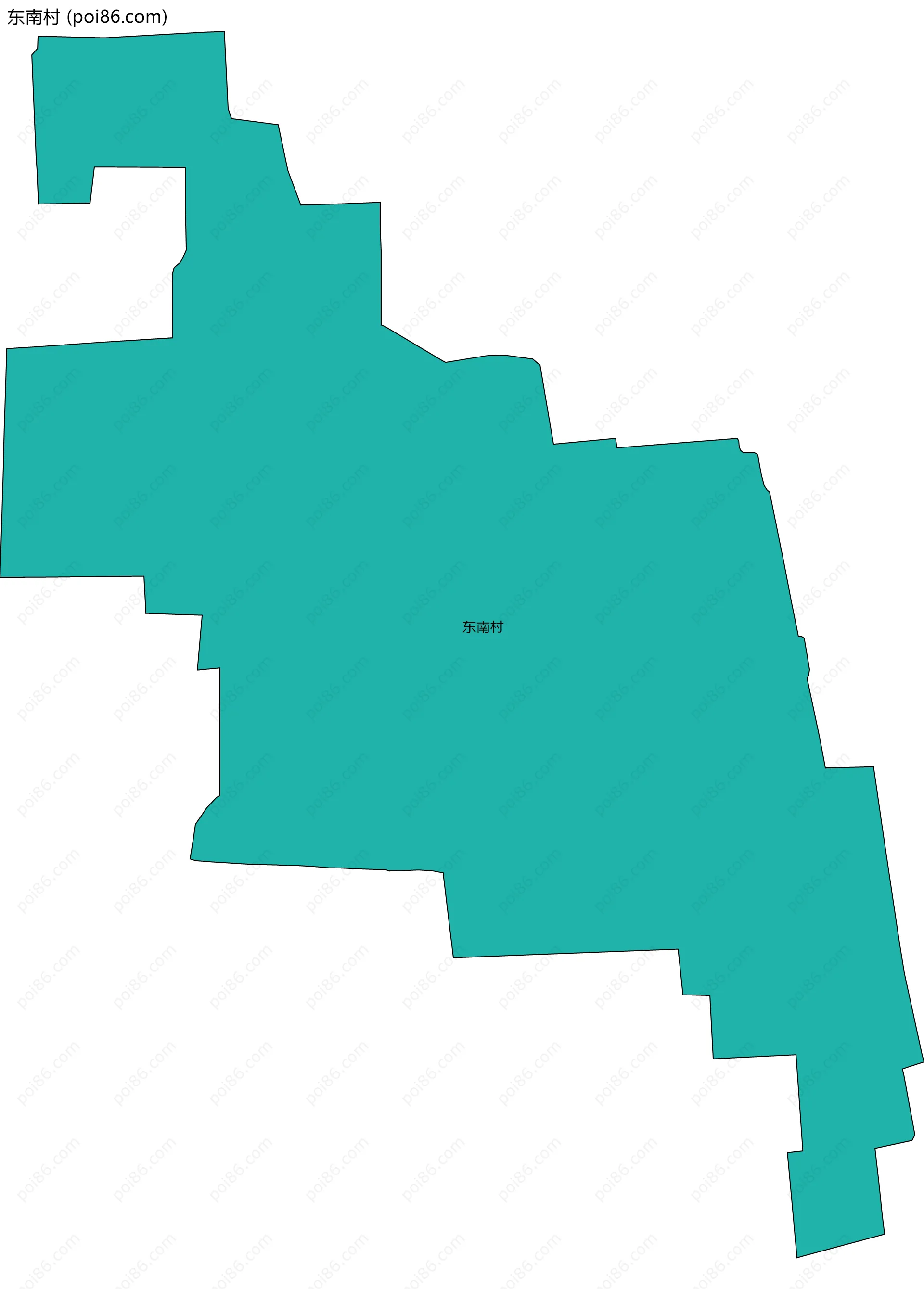 东南村边界地图