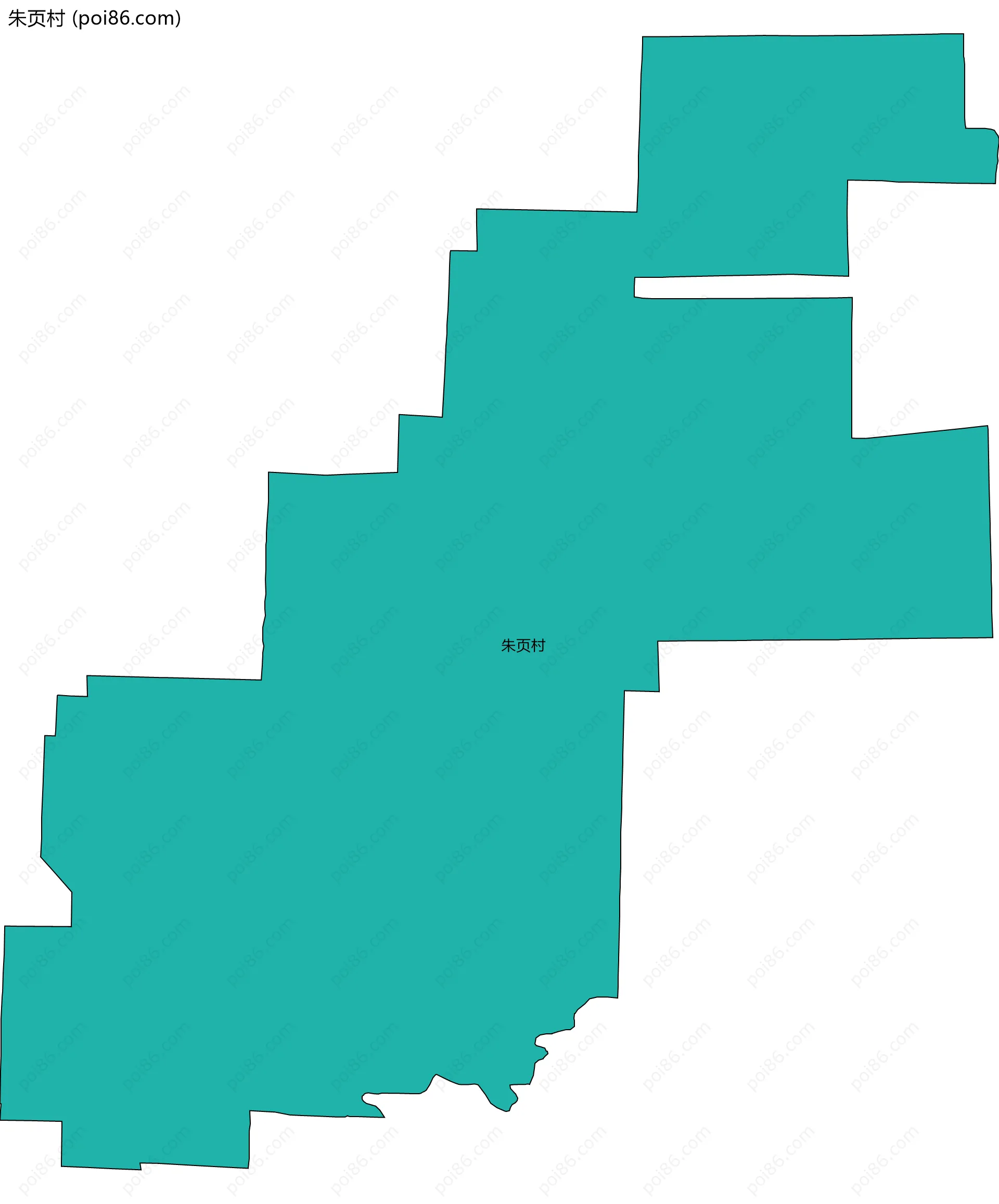 朱页村边界地图