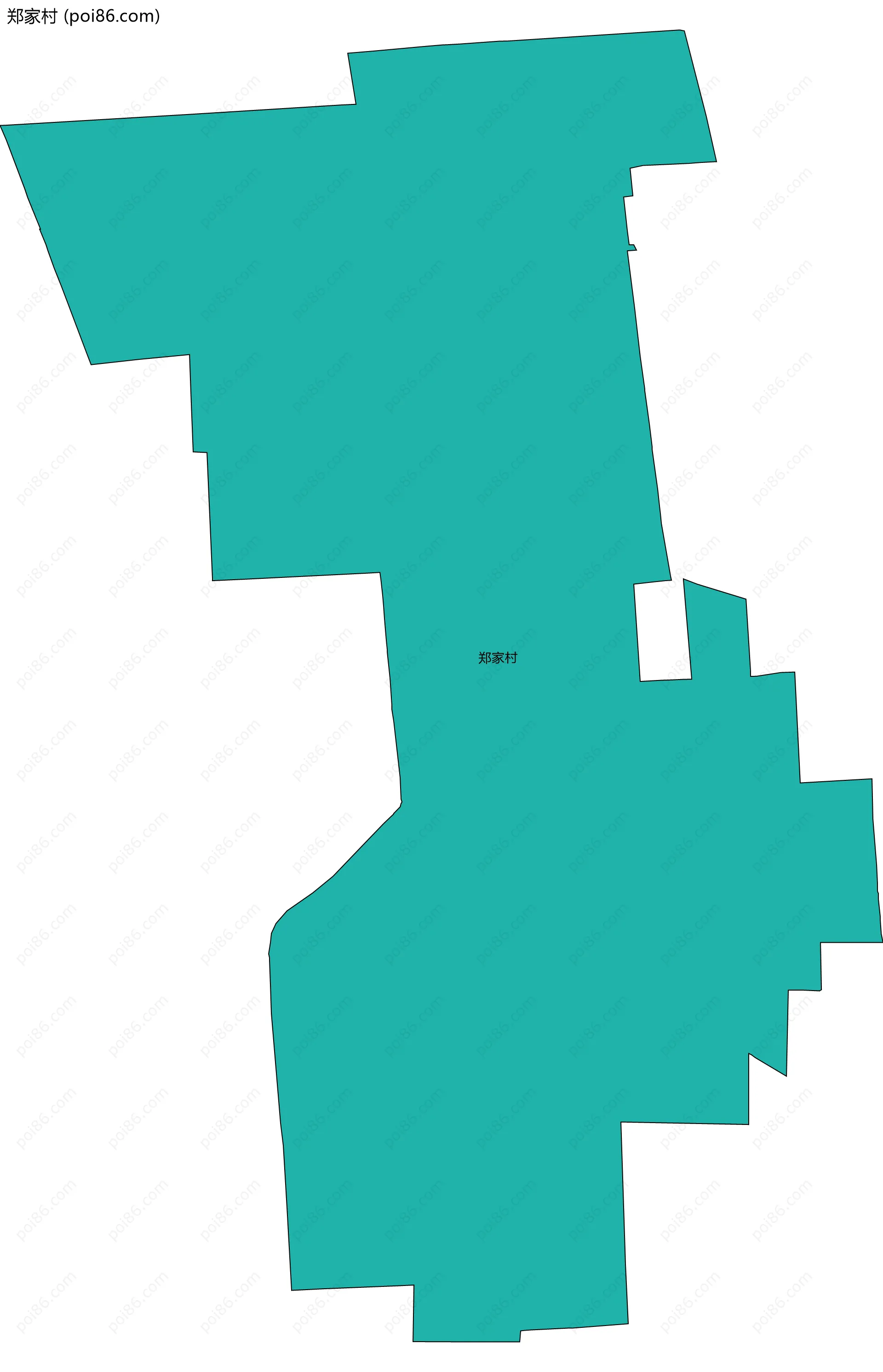 郑家村边界地图