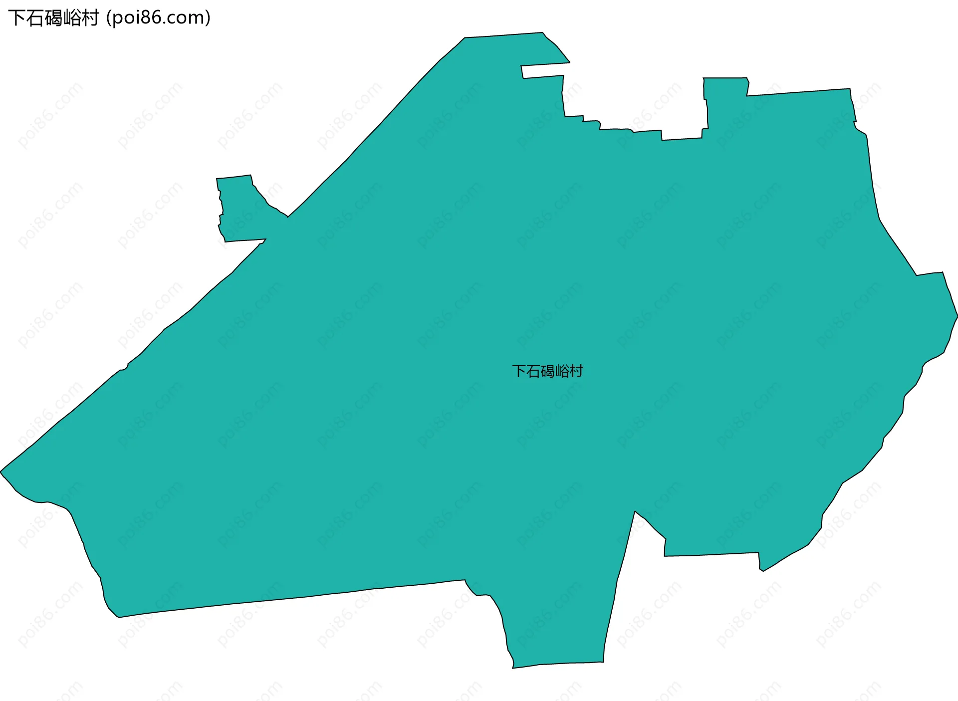 下石碣峪村边界地图