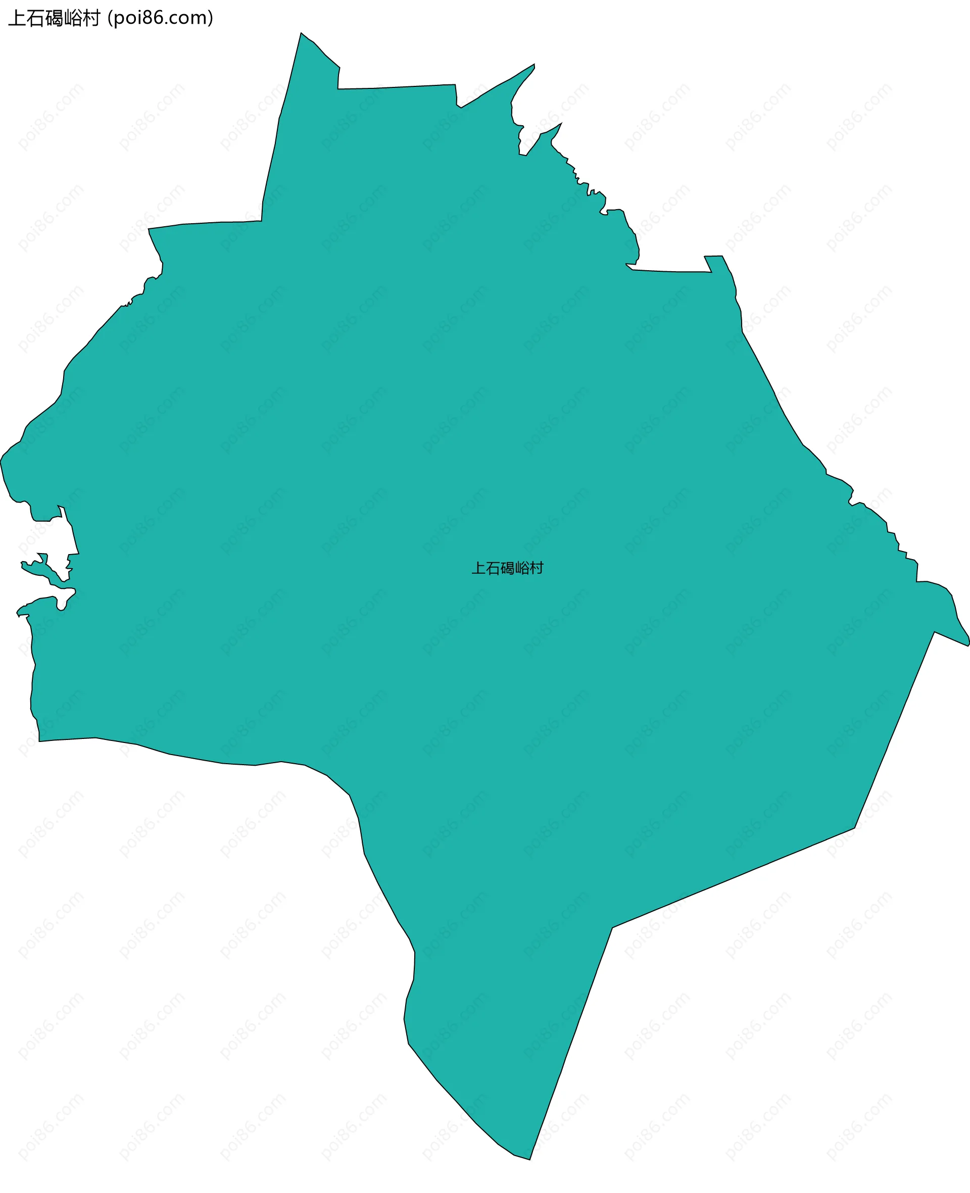 上石碣峪村边界地图