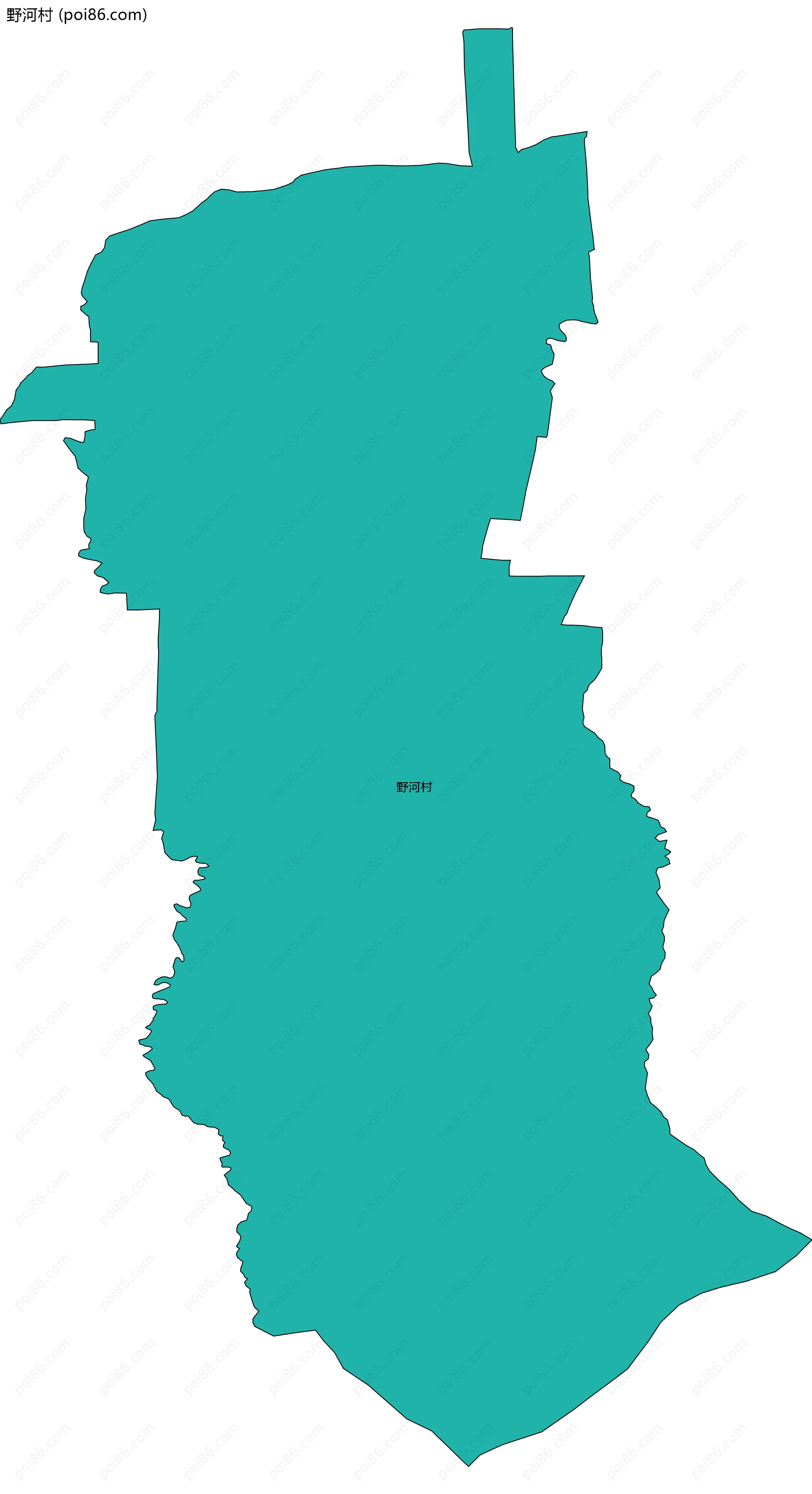 野河村边界地图