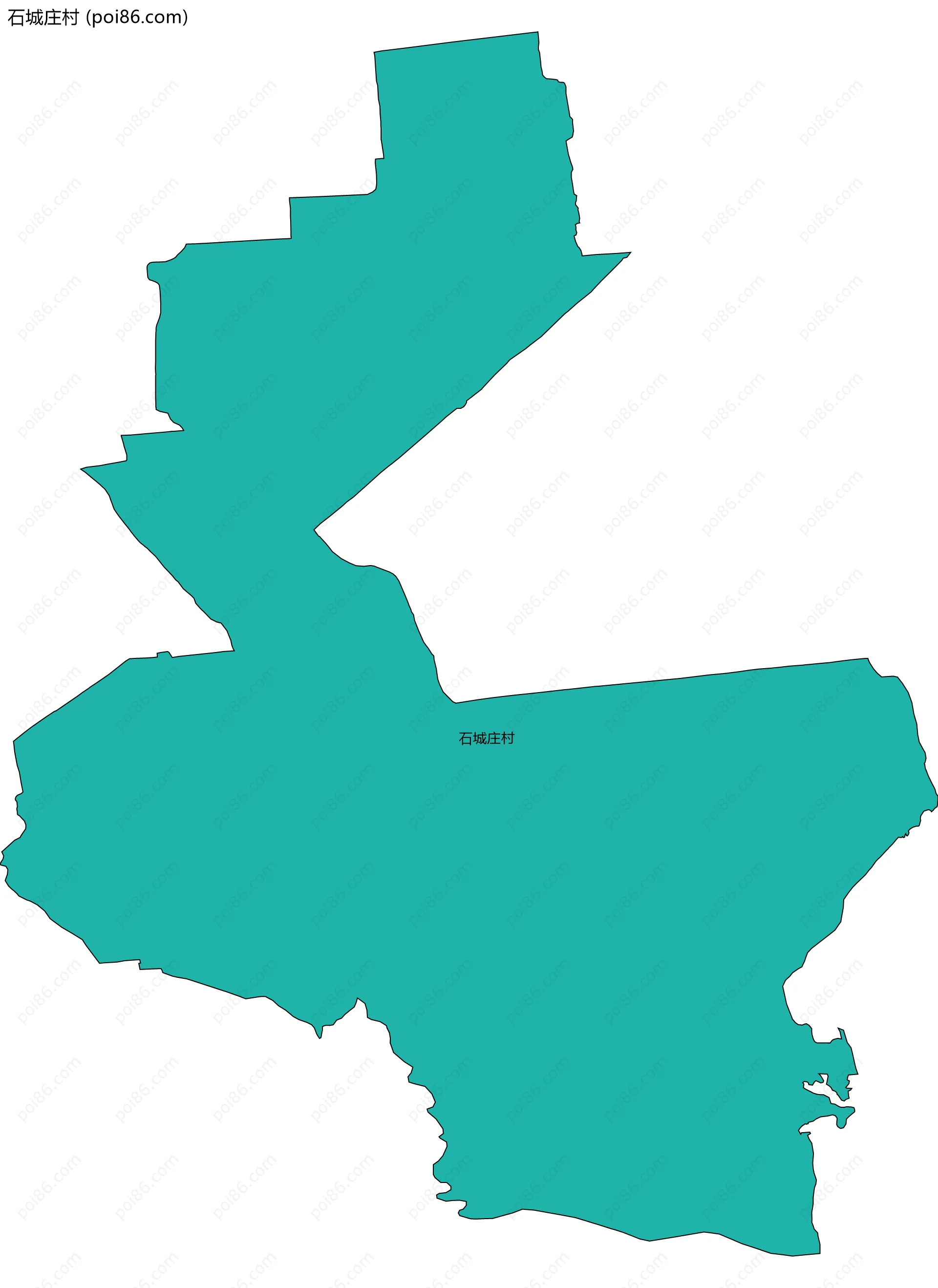 石城庄村边界地图