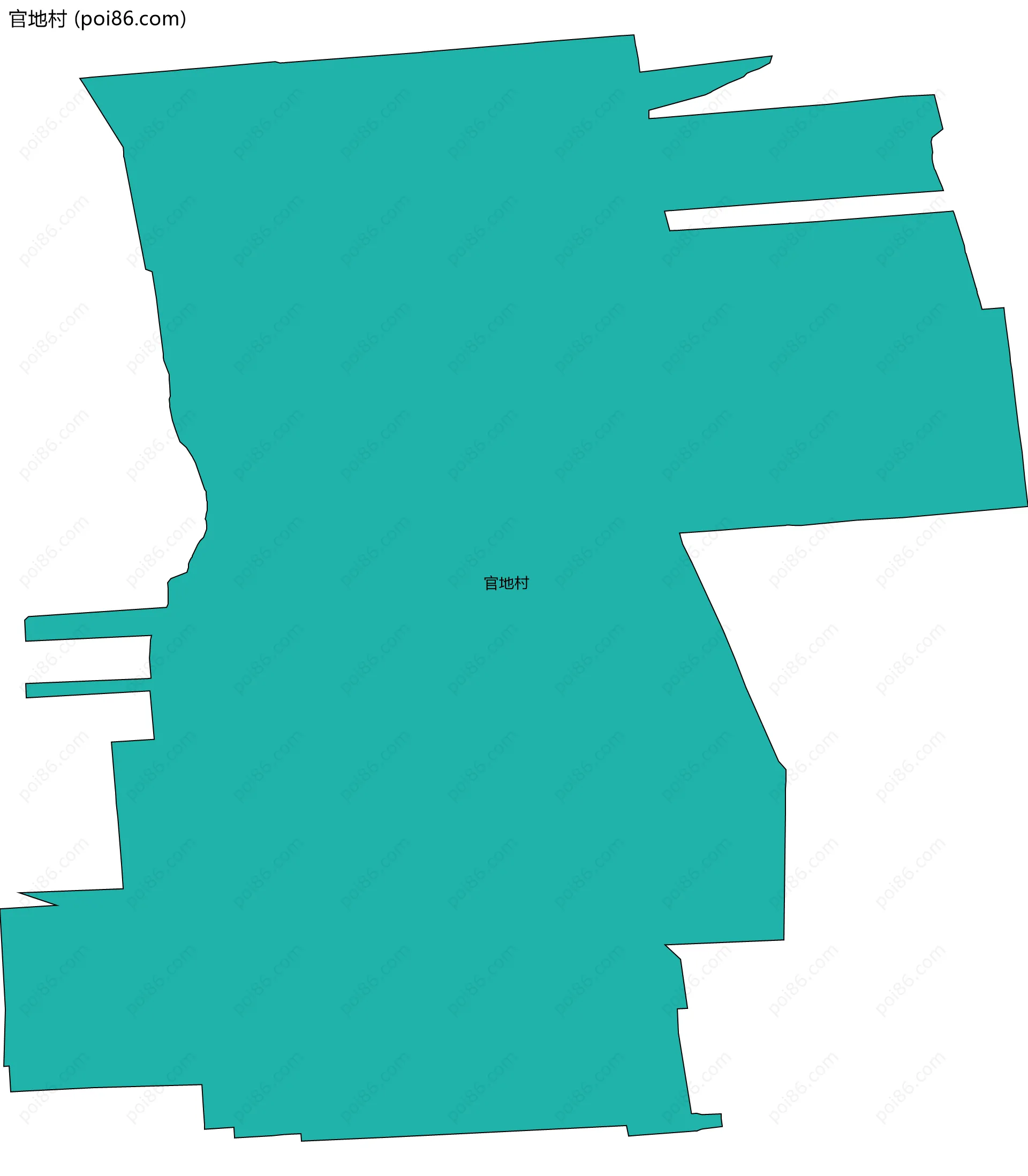 官地村边界地图