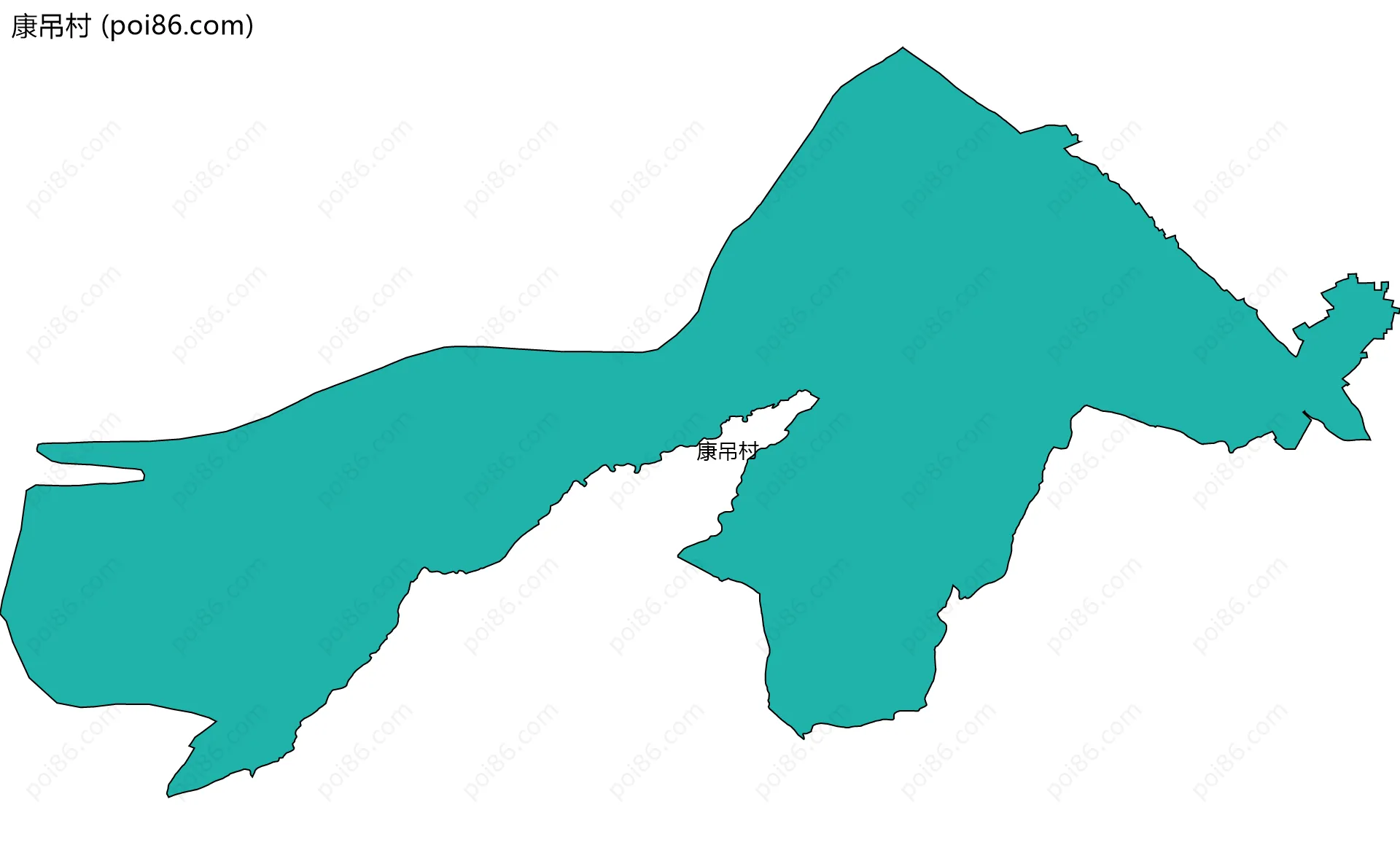 康吊村边界地图