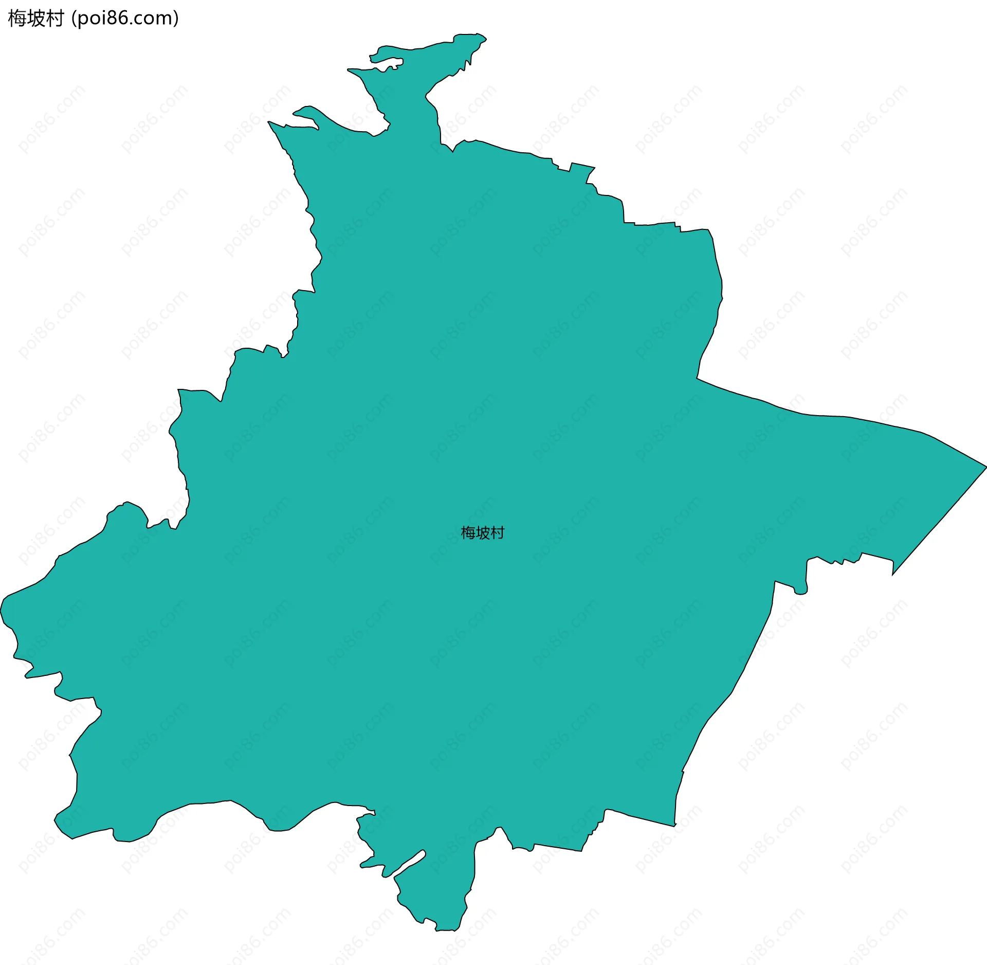 梅坡村边界地图