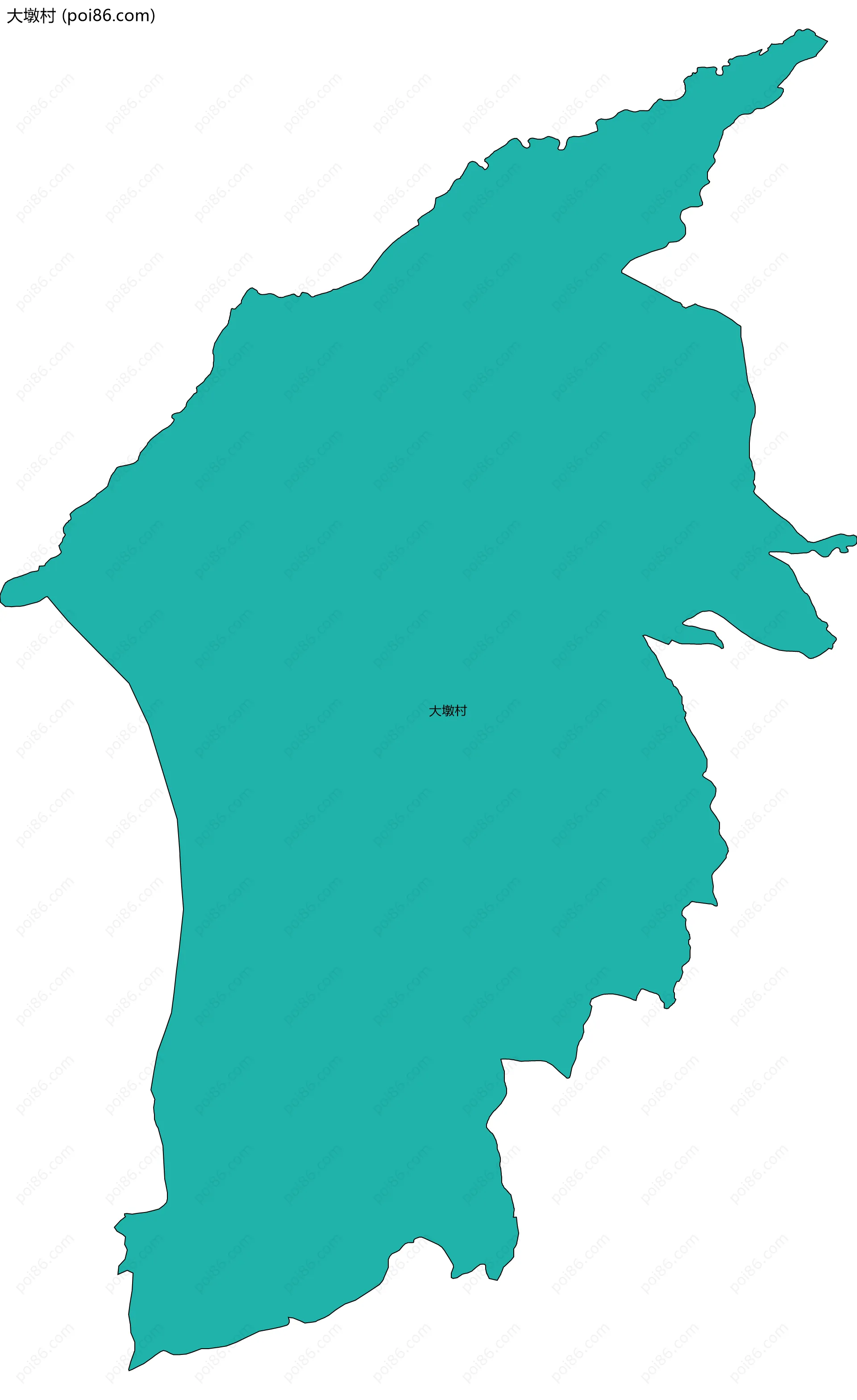 大墩村边界地图