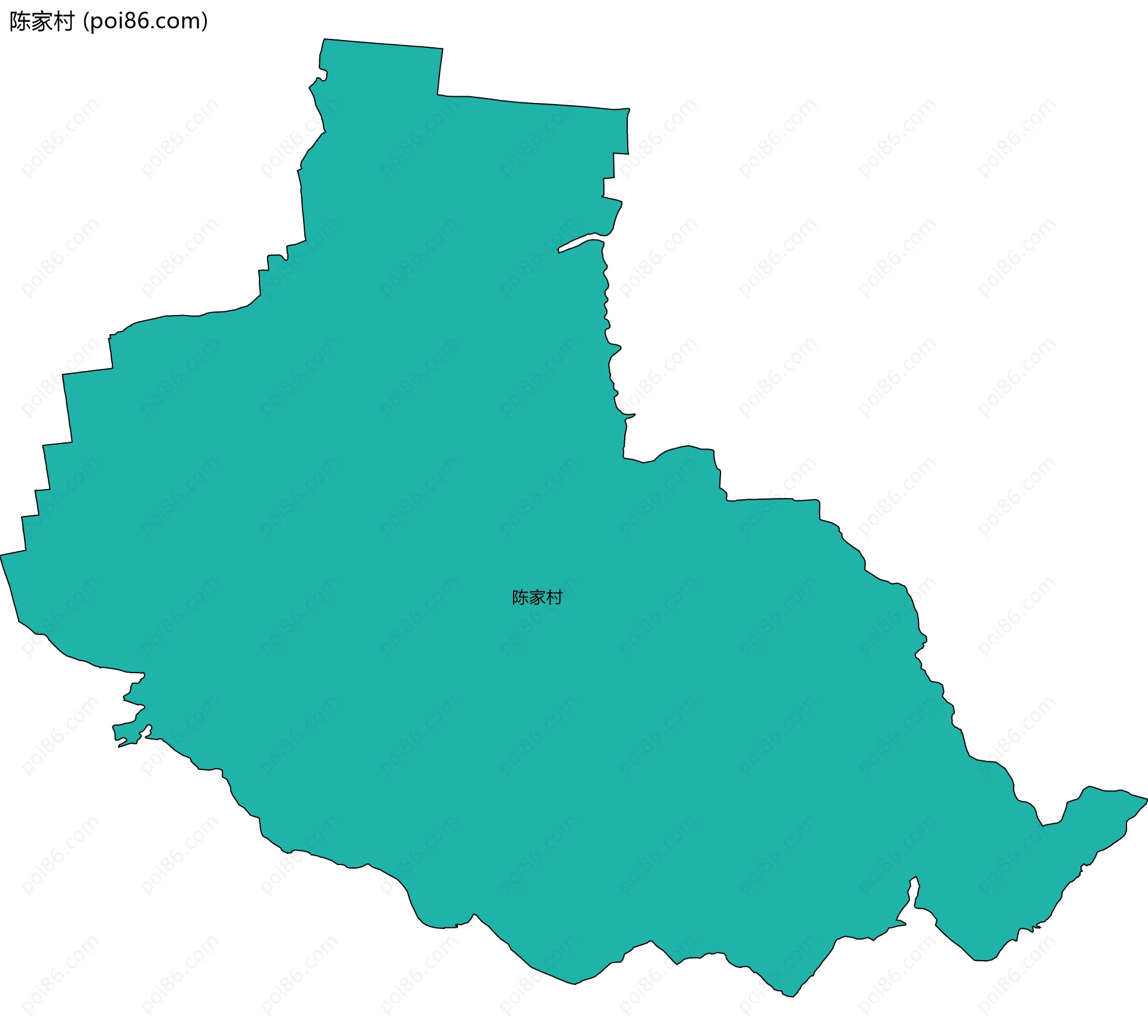 陈家村边界地图
